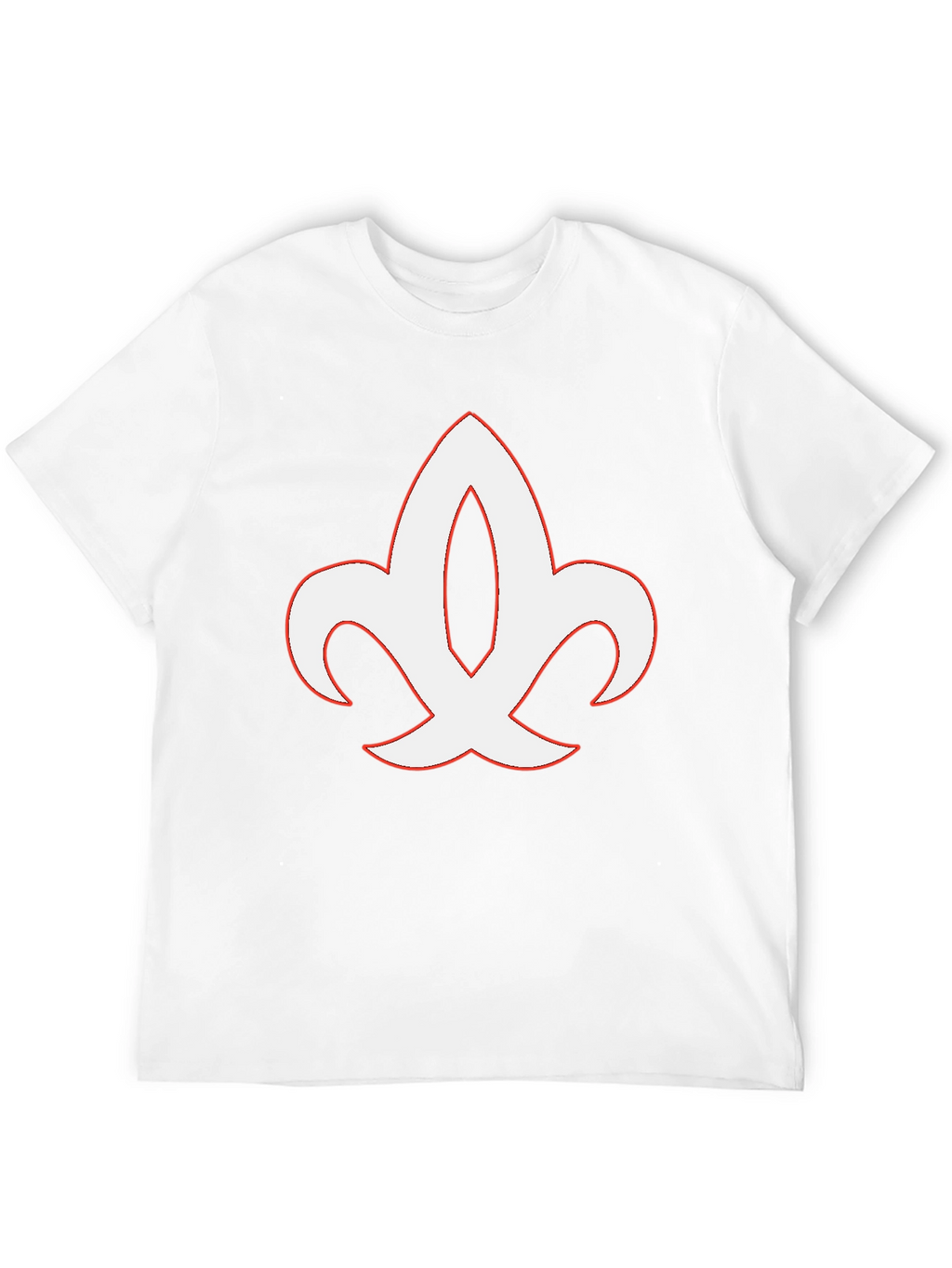Black T-Shirt with Fleur-de-lis Graphic