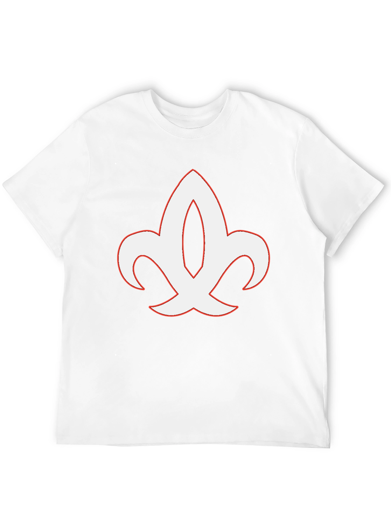 Black T-Shirt with Fleur-de-lis Graphic