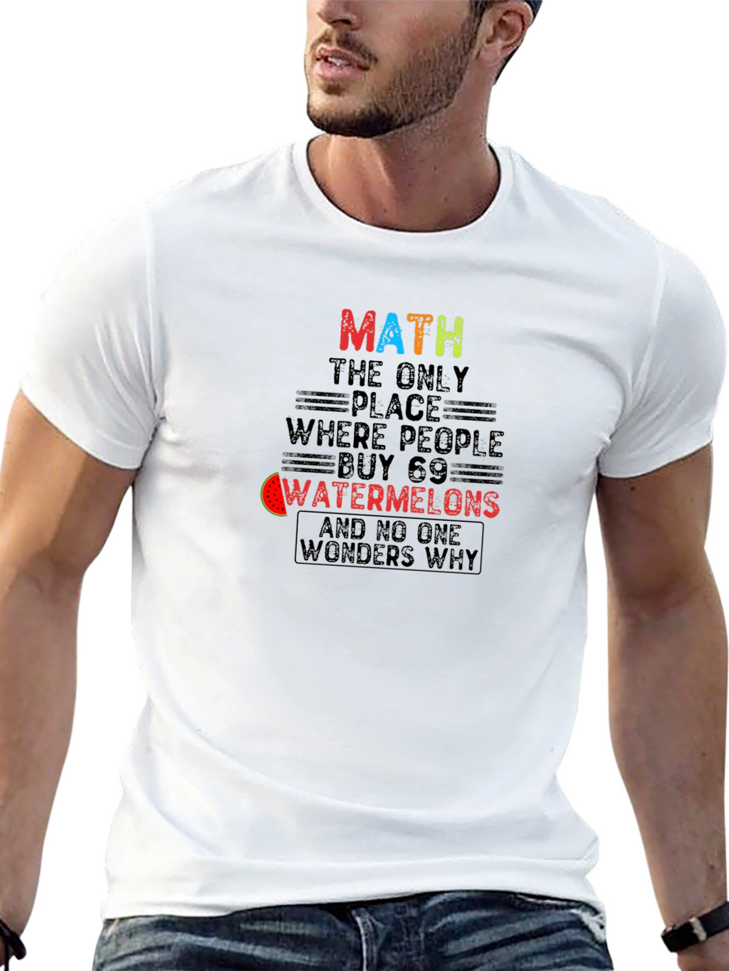 Math Watermelons T-Shirt Funny Math Lover Tee