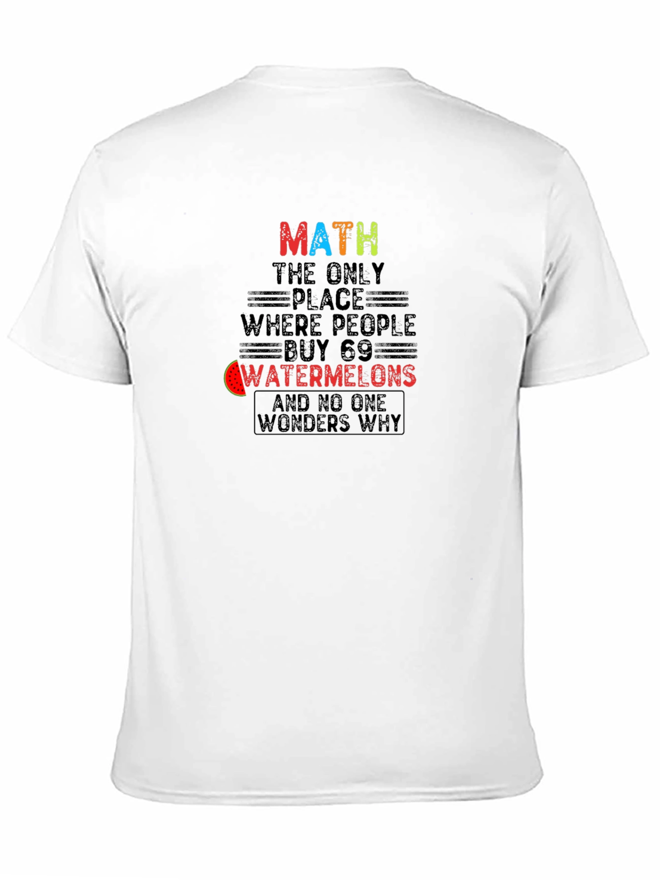 Math Watermelons T-Shirt Funny Math Lover Tee