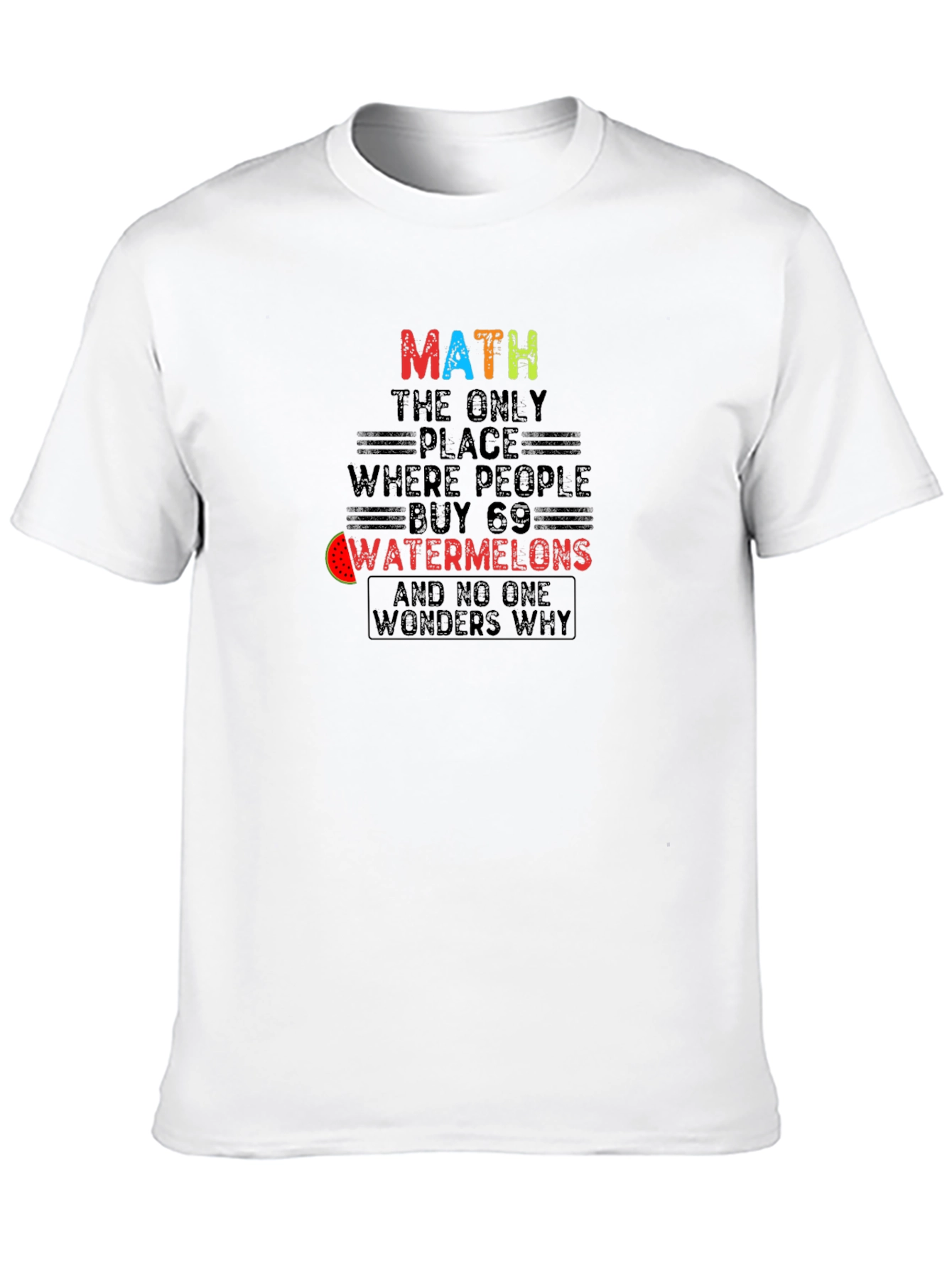Math Watermelons T-Shirt Funny Math Lover Tee
