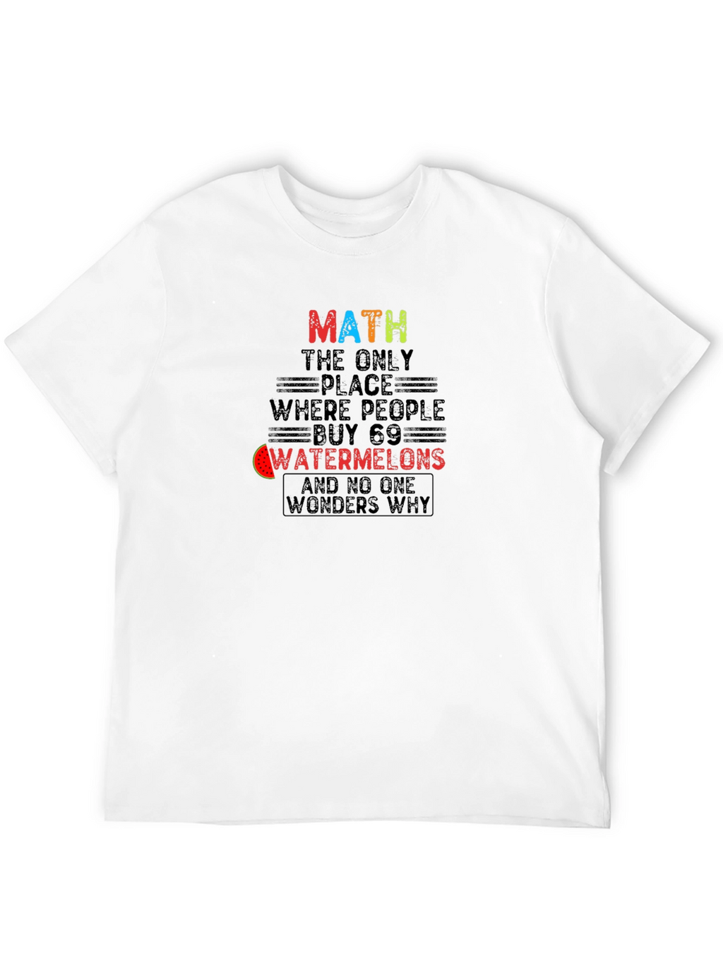 Math Watermelons T-Shirt Funny Math Lover Tee
