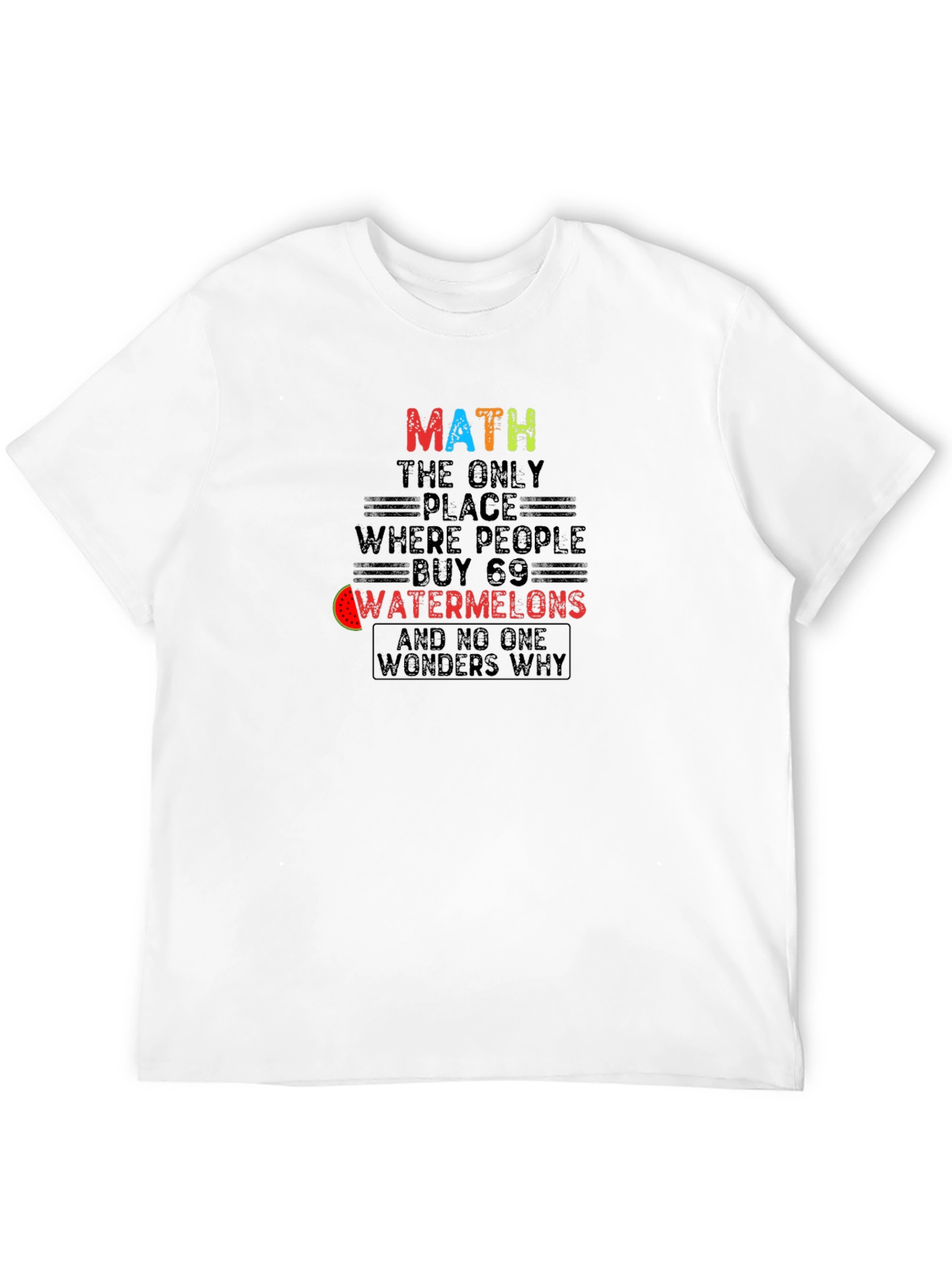 Math Watermelons T-Shirt Funny Math Lover Tee