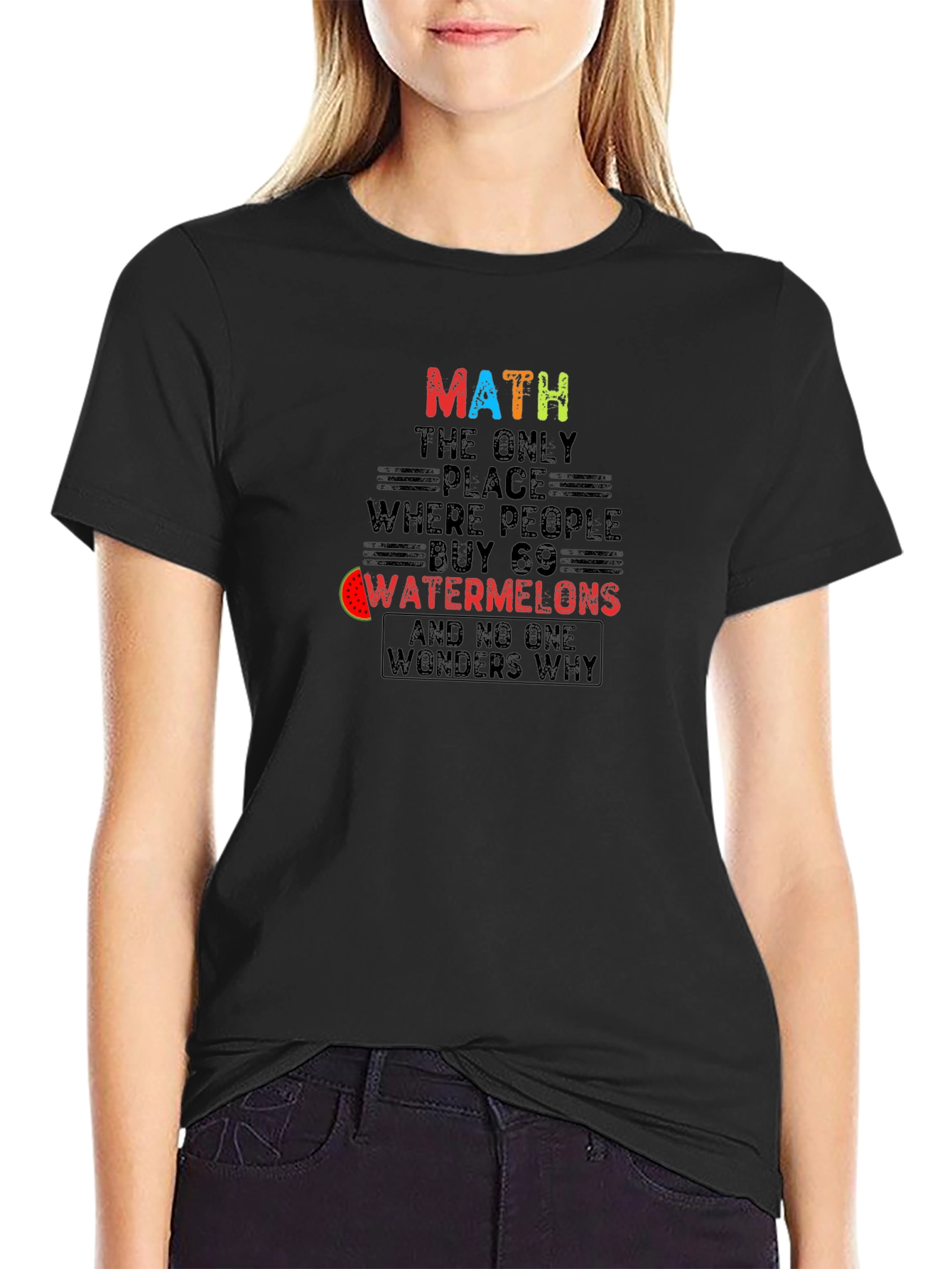 Math Watermelons T-Shirt Funny Math Lover Tee