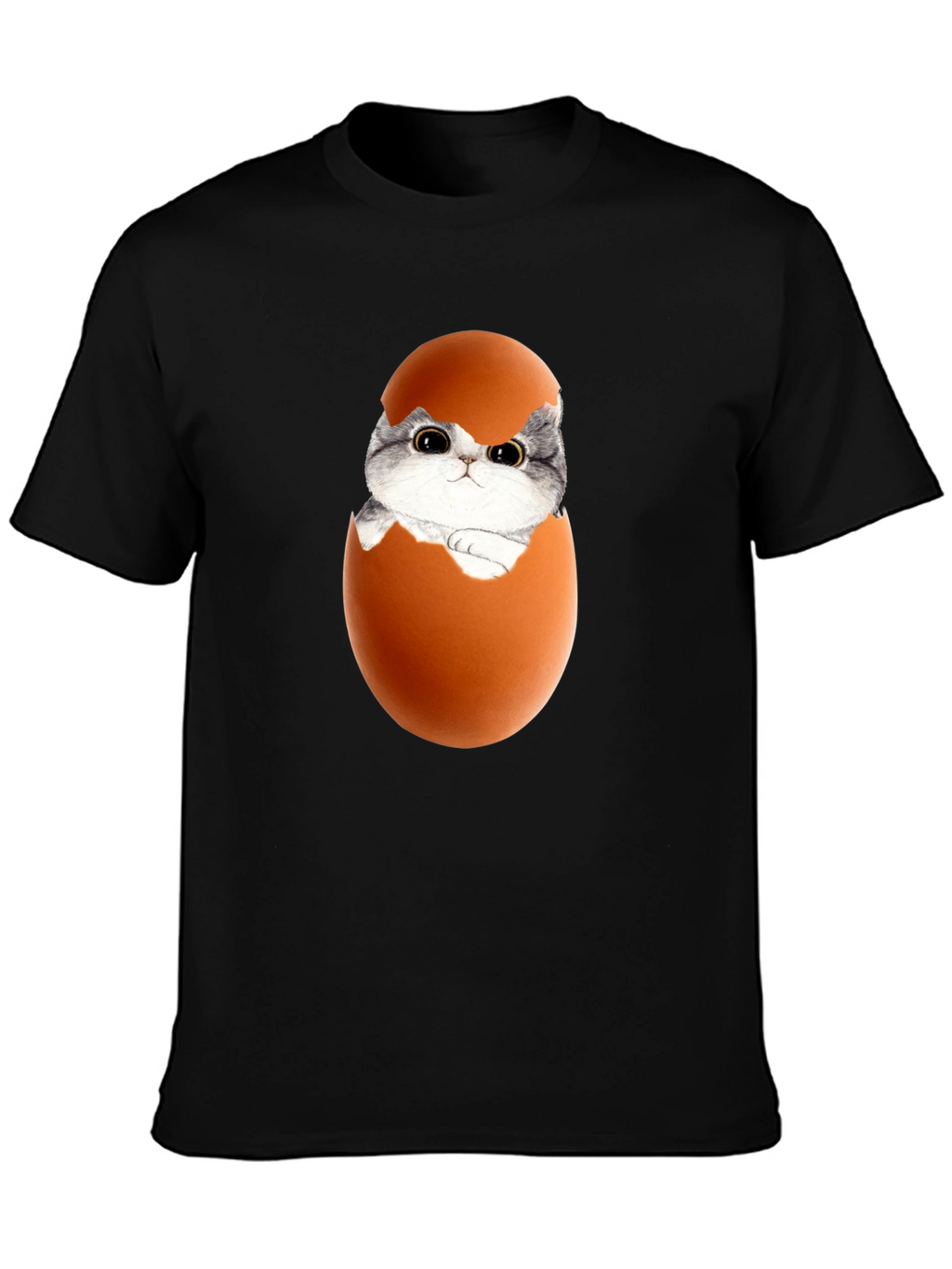 Cute Kitten in Eggshell Graphic Tee