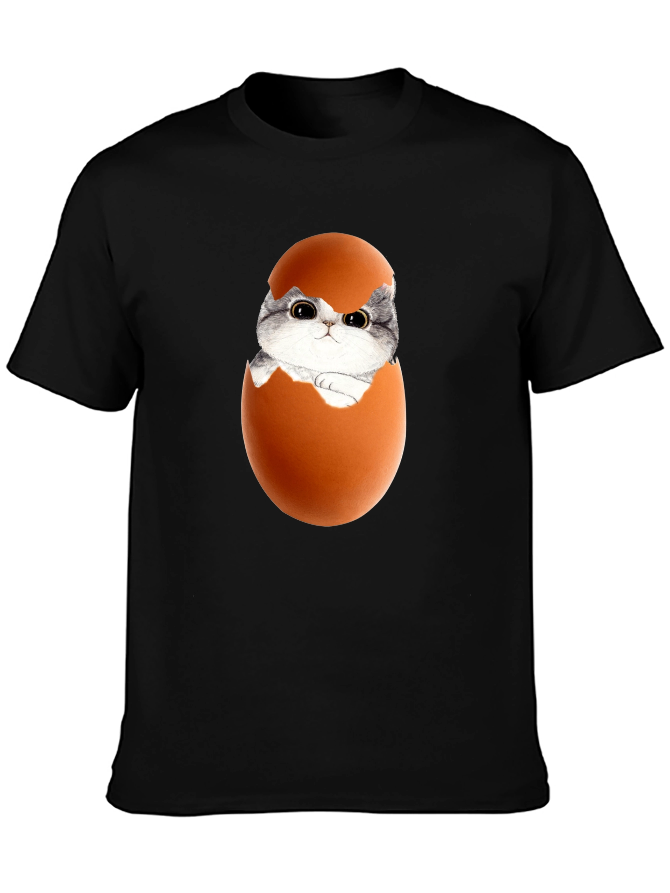 Cute Kitten in Eggshell Graphic Tee