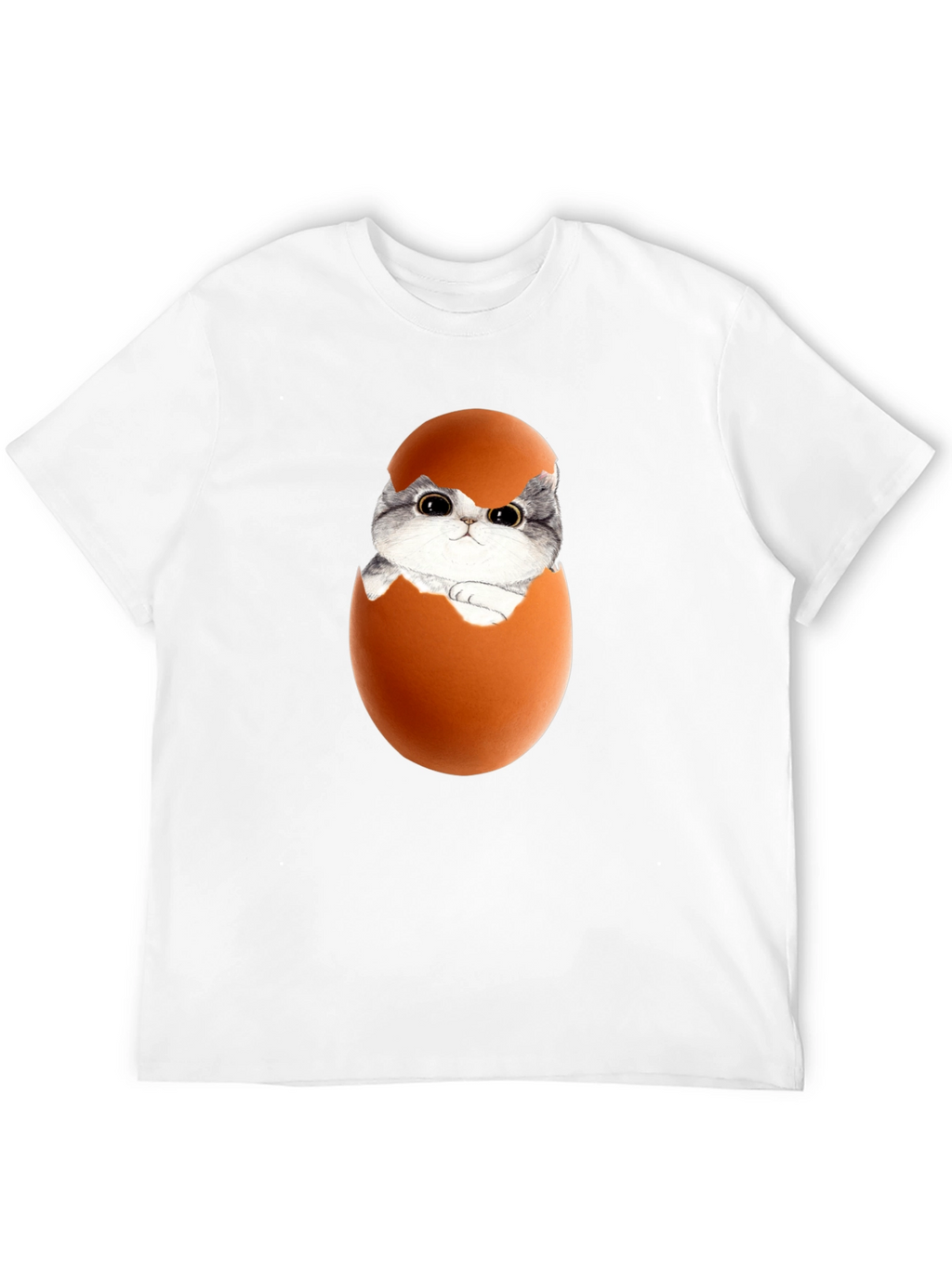 Cute Kitten in Eggshell Graphic Tee