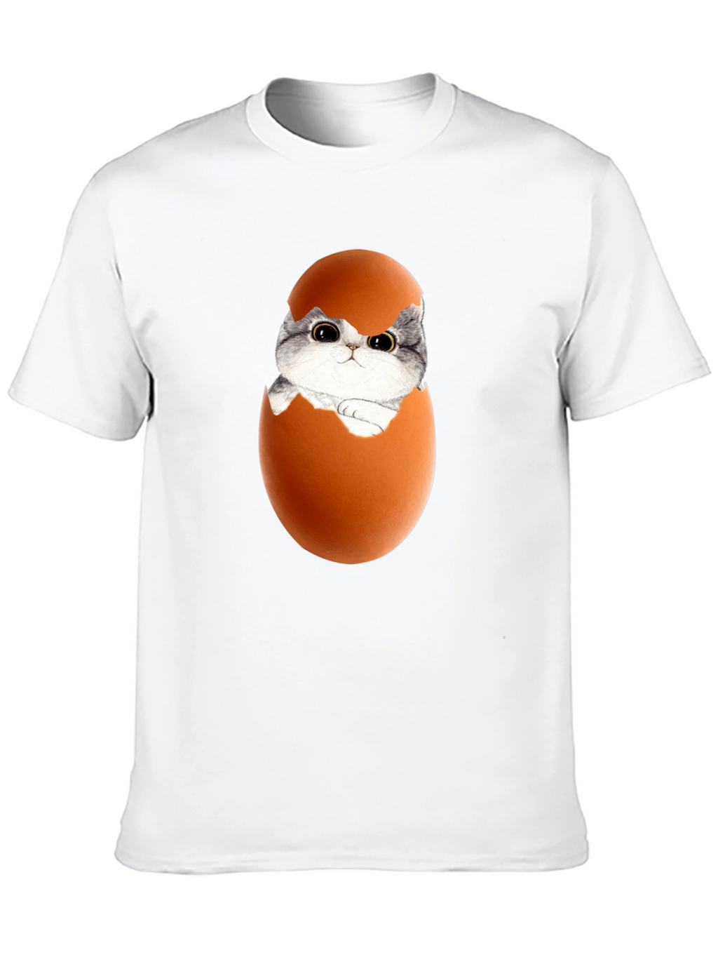 Cute Kitten in Eggshell Graphic Tee