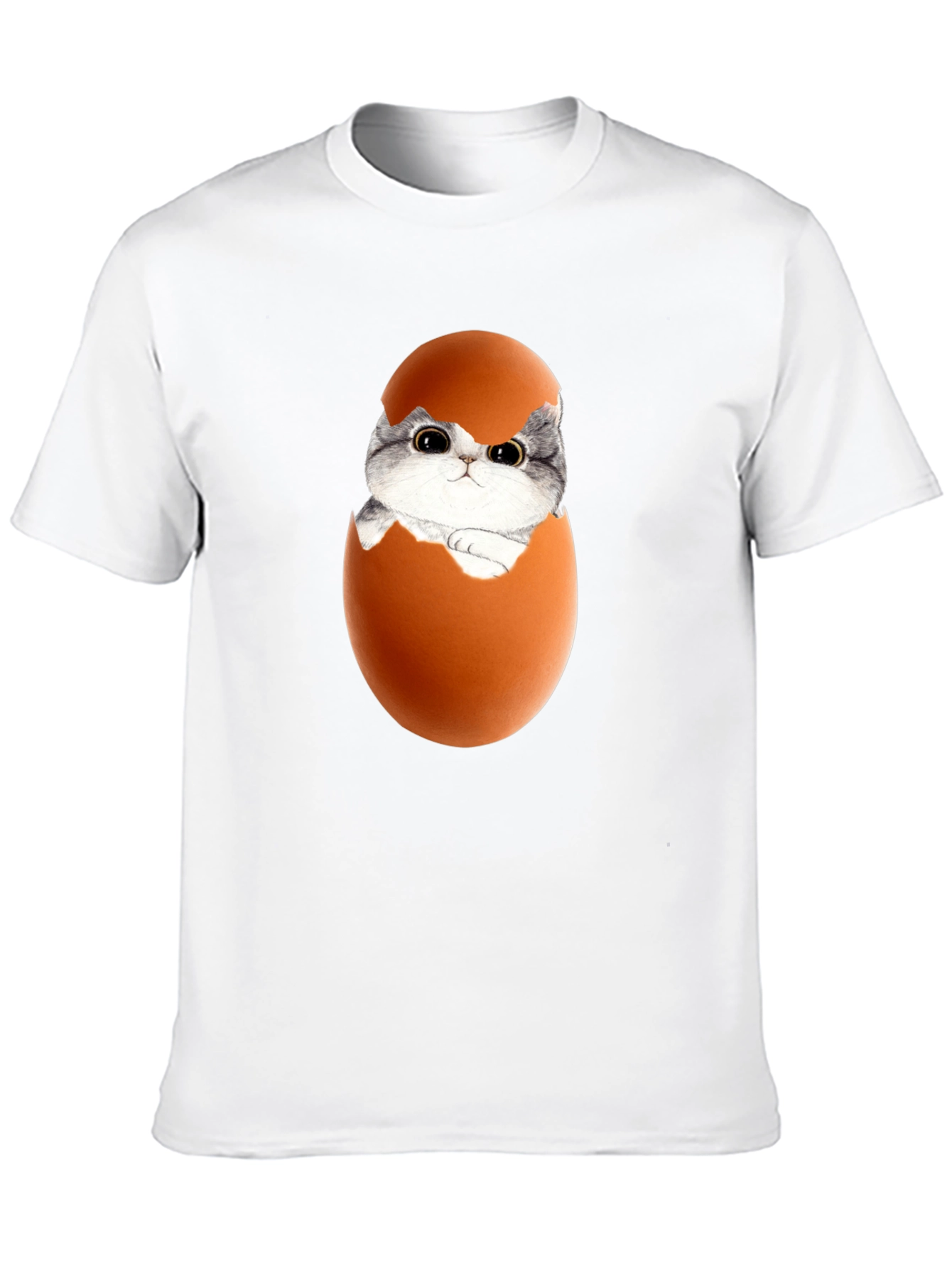 Cute Kitten in Eggshell Graphic Tee