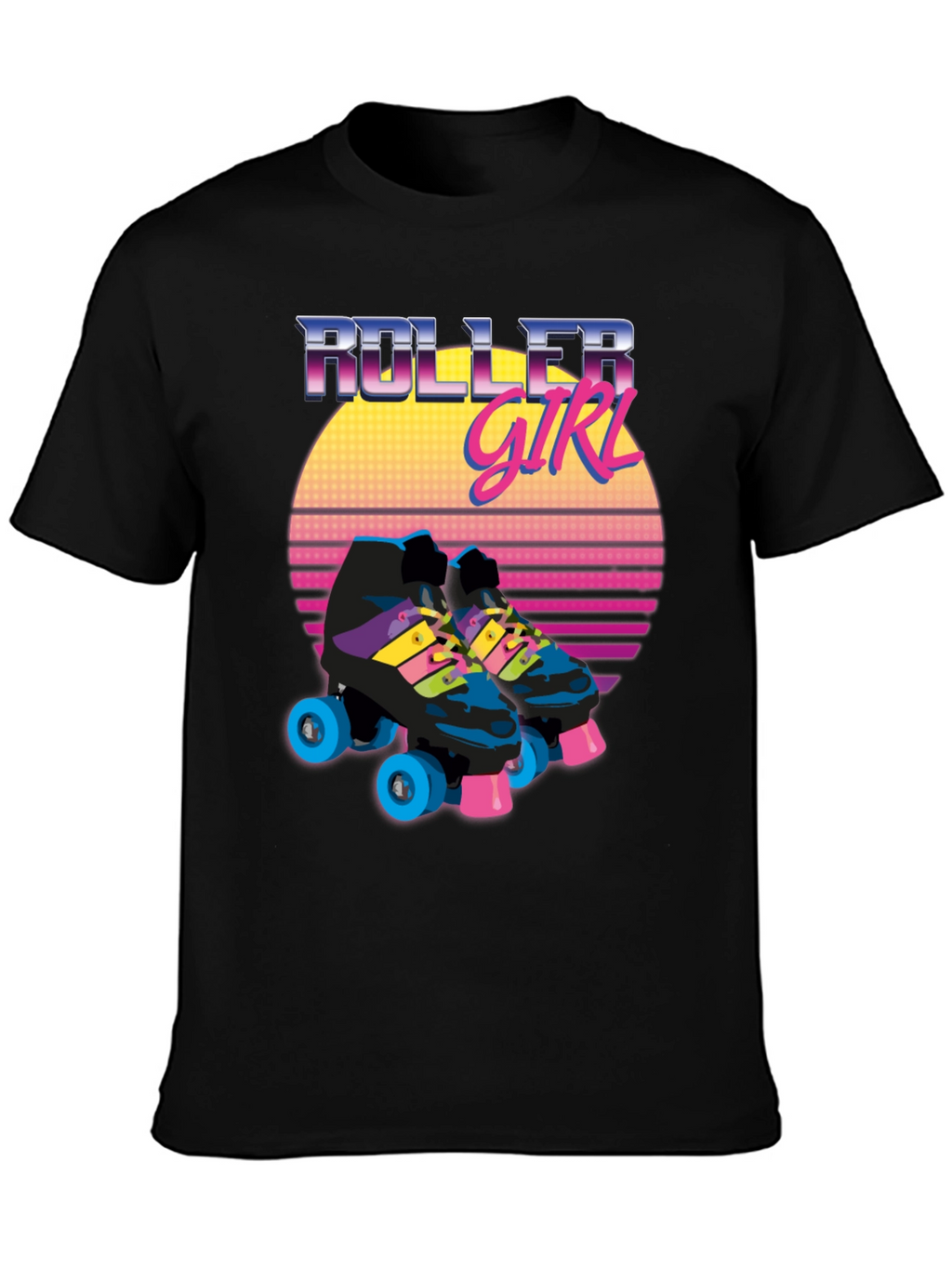 Retro Roller Girl Graphic Tee