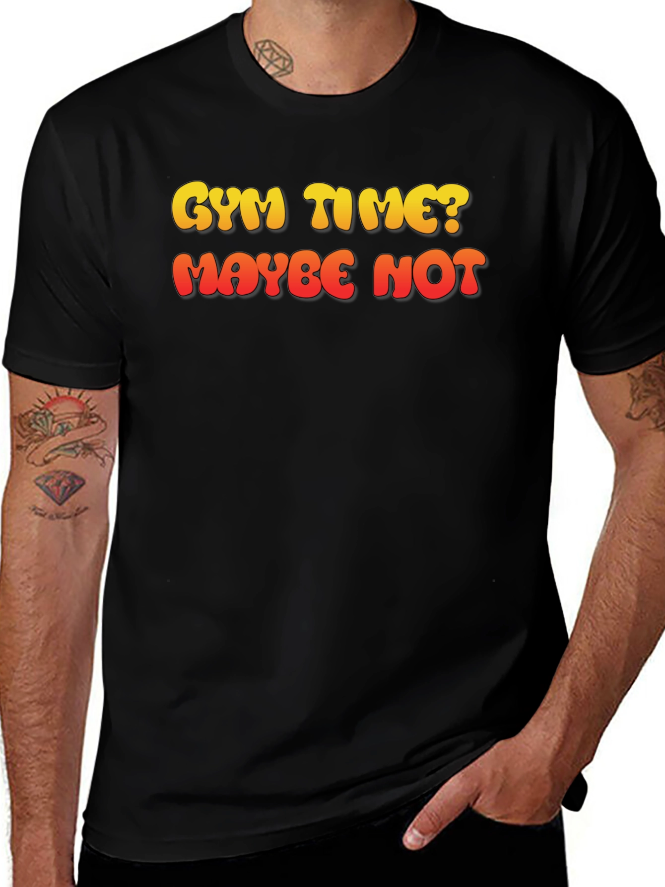 Gym Time? Maybe Not Mens Graphic T-Shirt