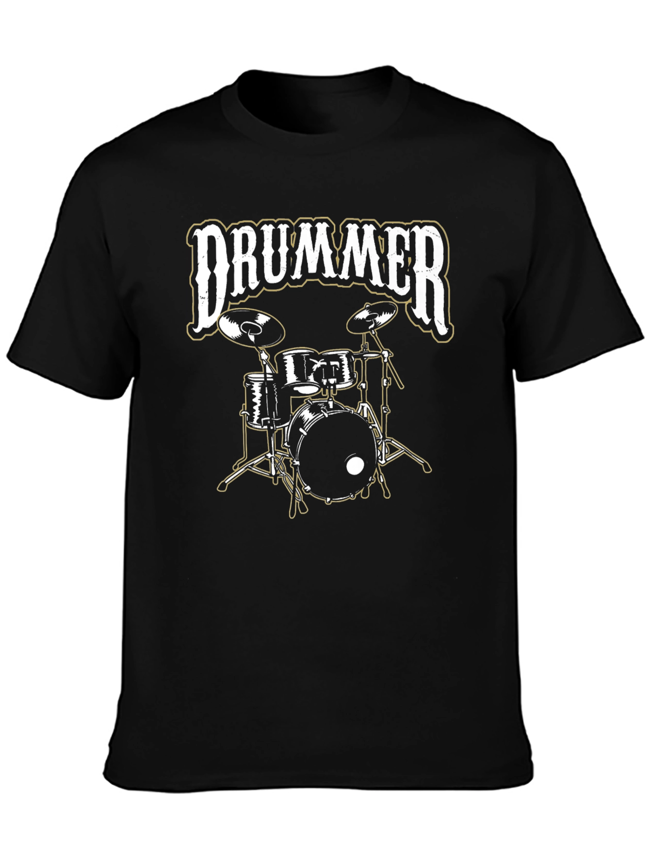 Drummer Graphic Tee - Music Lover T-Shirt