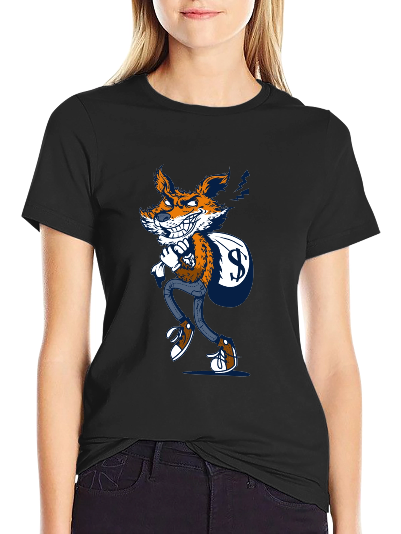 Fox Thief Graphic Tee - Mens Black T-Shirt