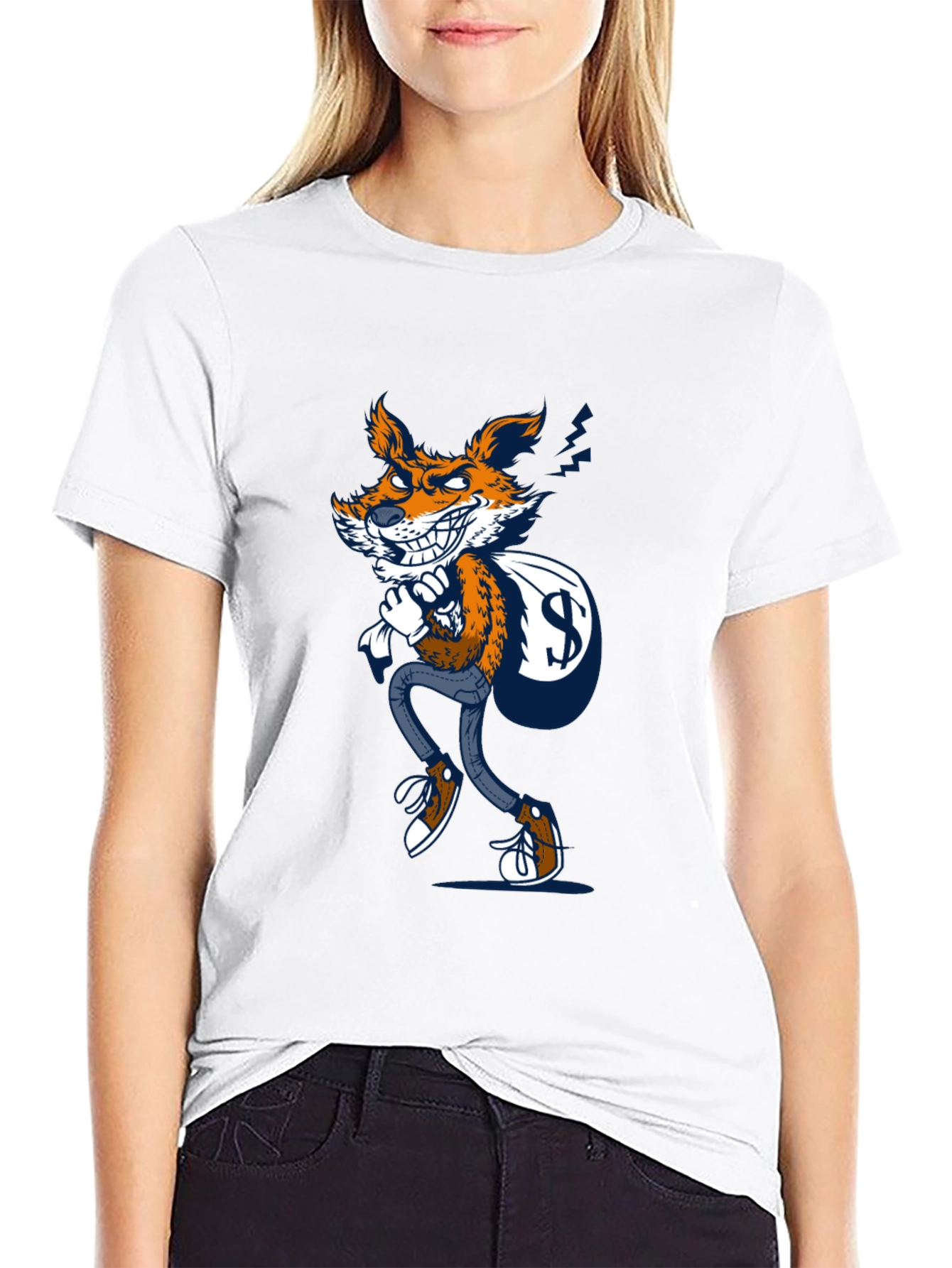 Fox Thief Graphic Tee - Mens Black T-Shirt