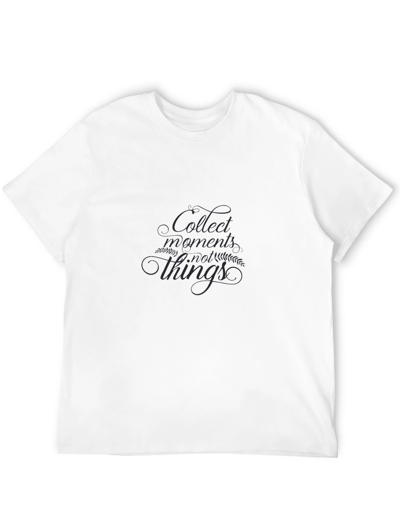 Collect Moments Tee - Stylish Black Graphic T-Shirt