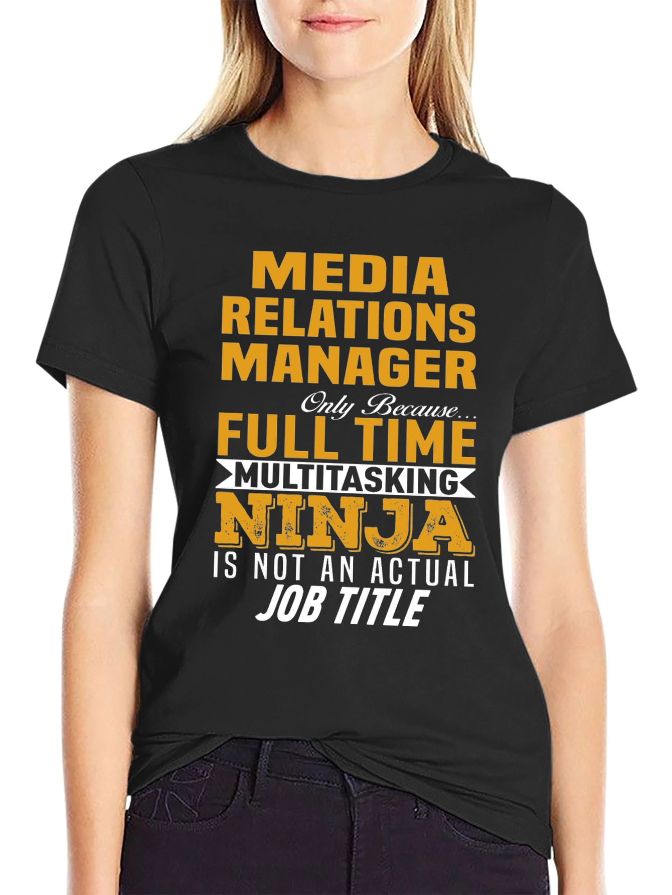 Media Relations Manager T-Shirt - Multitasking Ninja