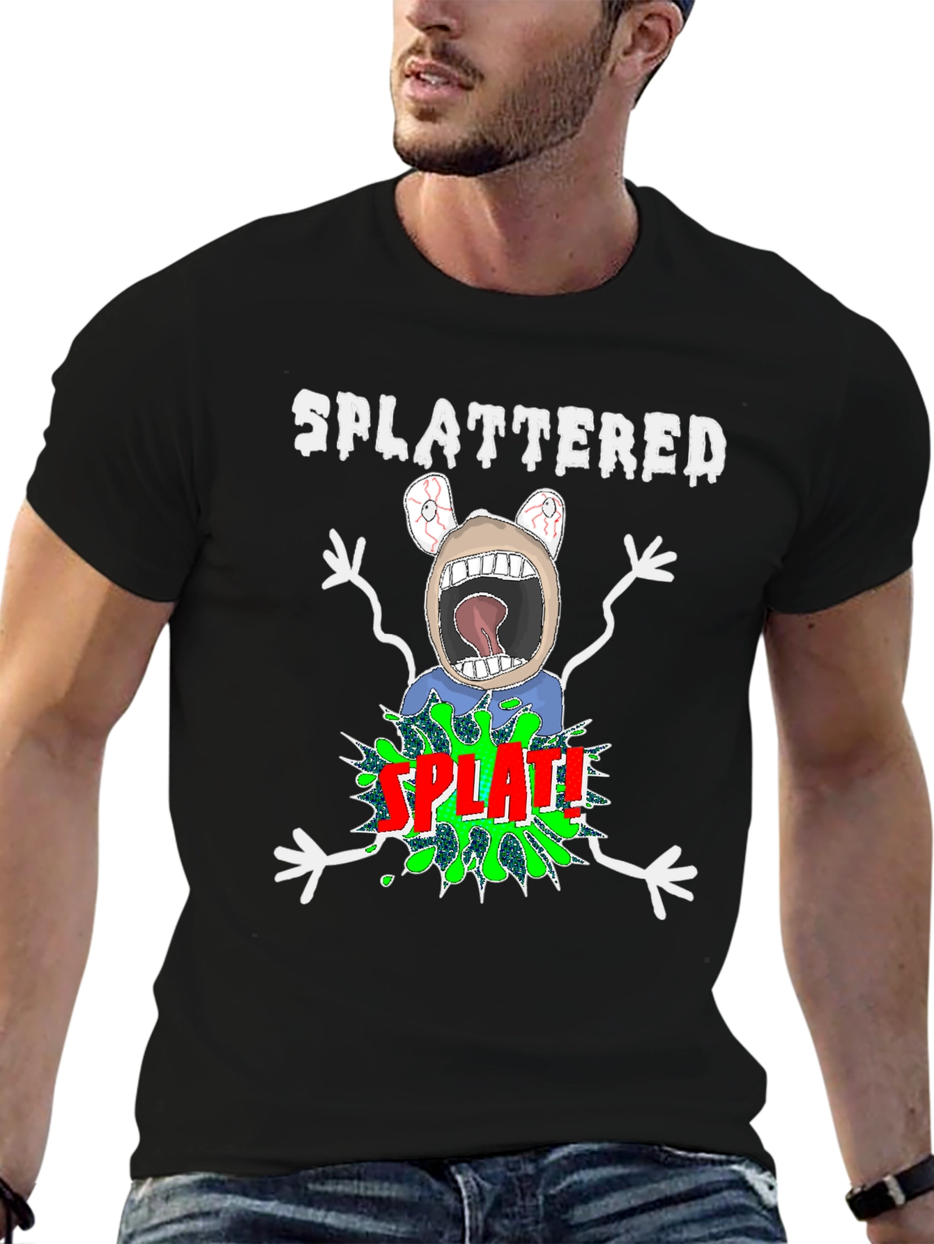 SPLATTERED Graphic Tee - Unique & Fun T-Shirt