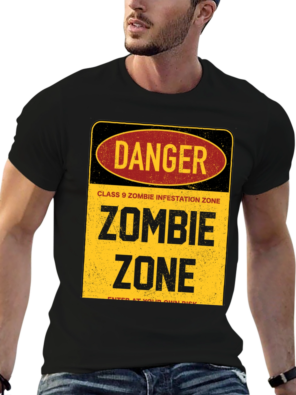 Zombie Zone T-Shirt - Danger Infestation