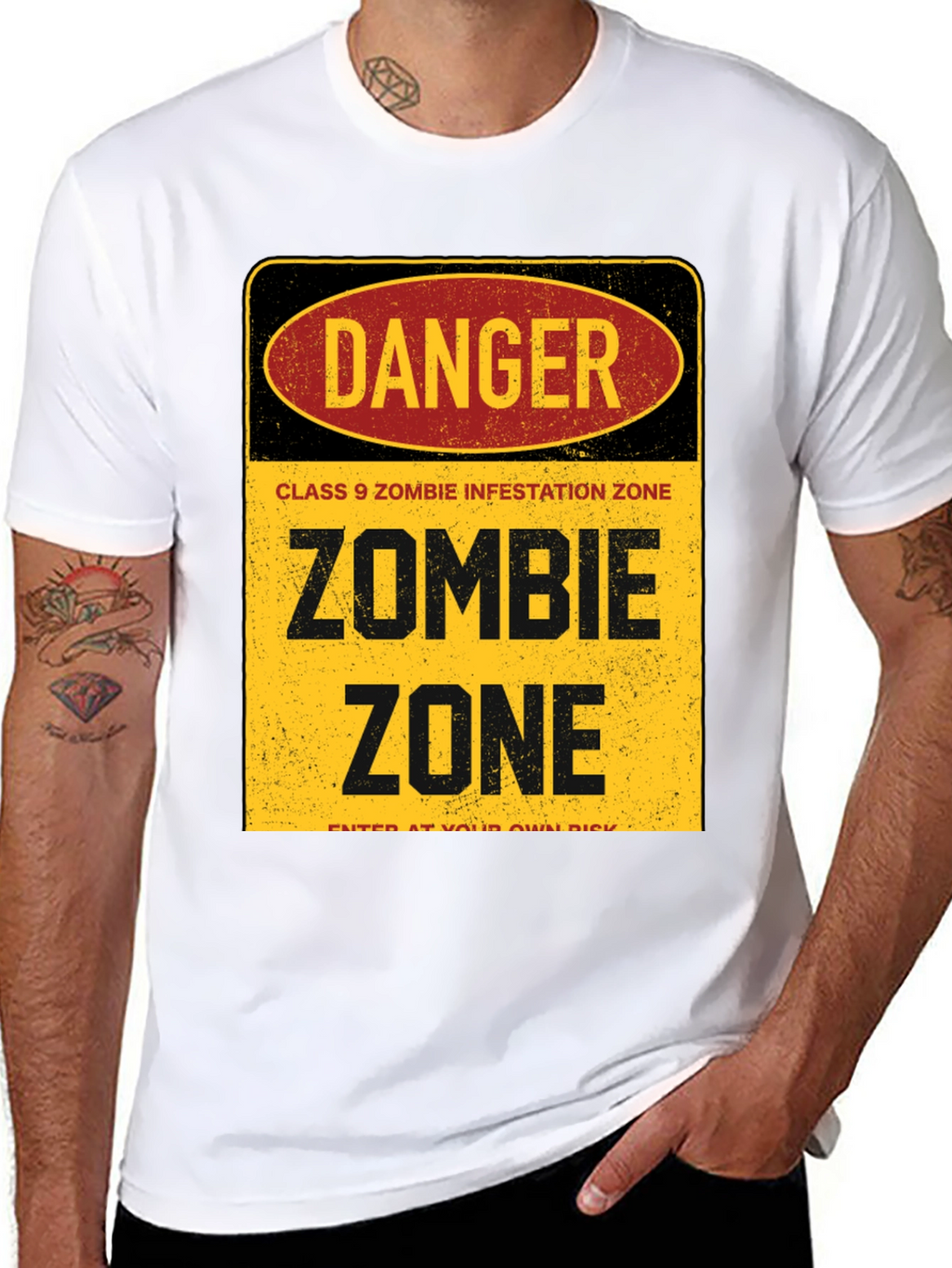 Zombie Zone T-Shirt - Danger Infestation