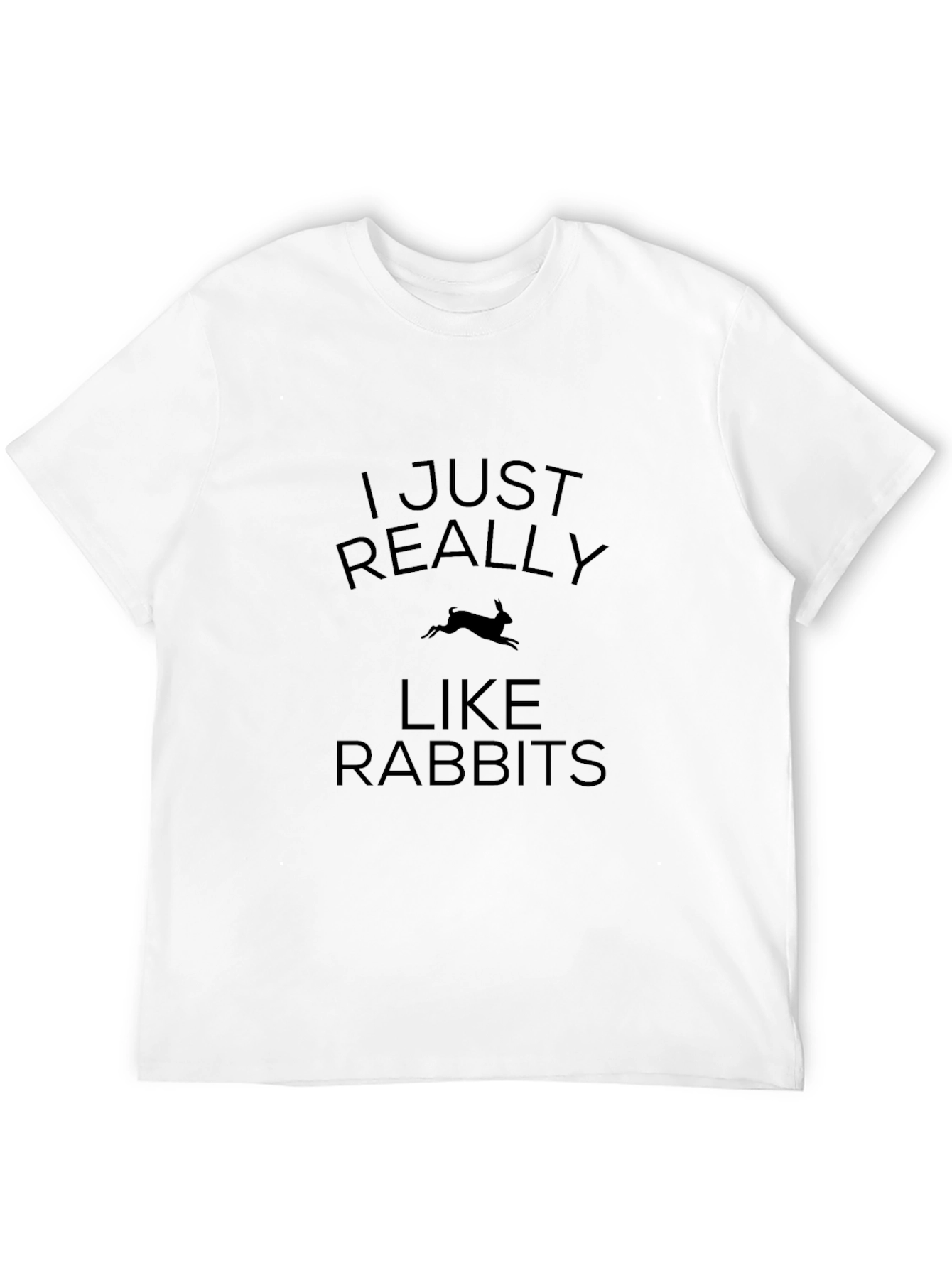 Rabbit Lover Black T-Shirt