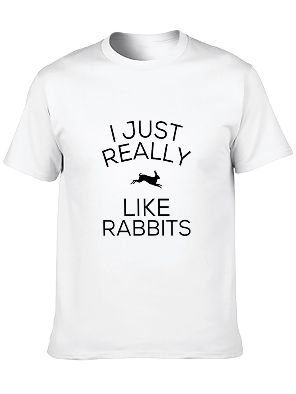 Rabbit Lover Black T-Shirt