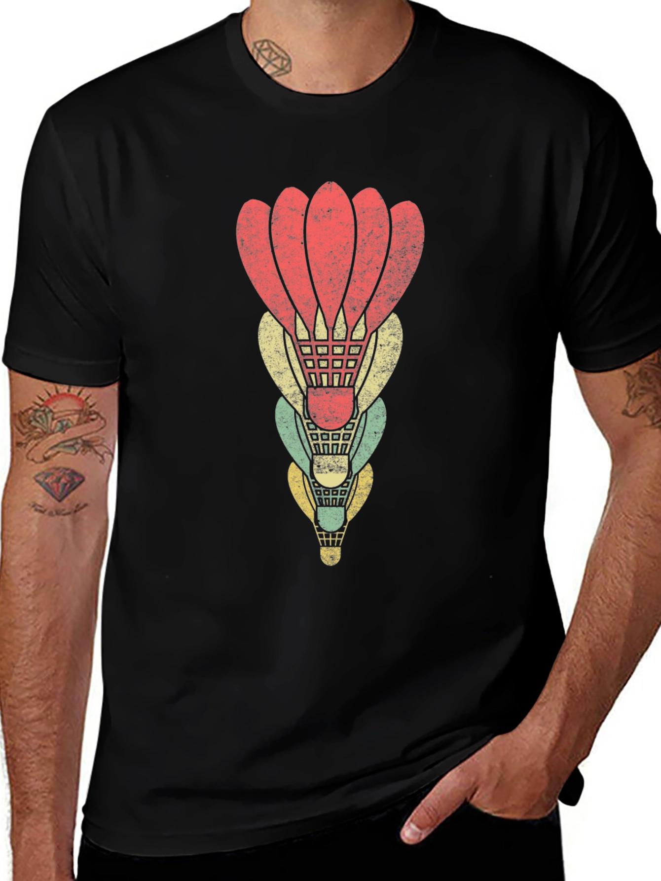 Vintage Badminton Shuttlecock T-Shirt