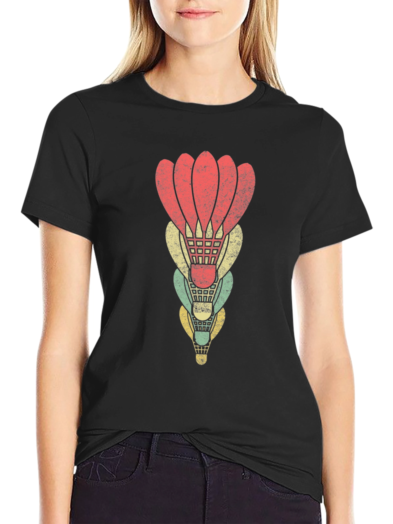 Vintage Badminton Shuttlecock T-Shirt
