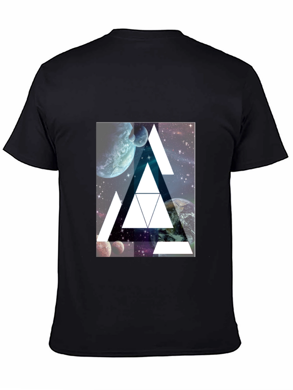Cosmic Triangle Black T-Shirt