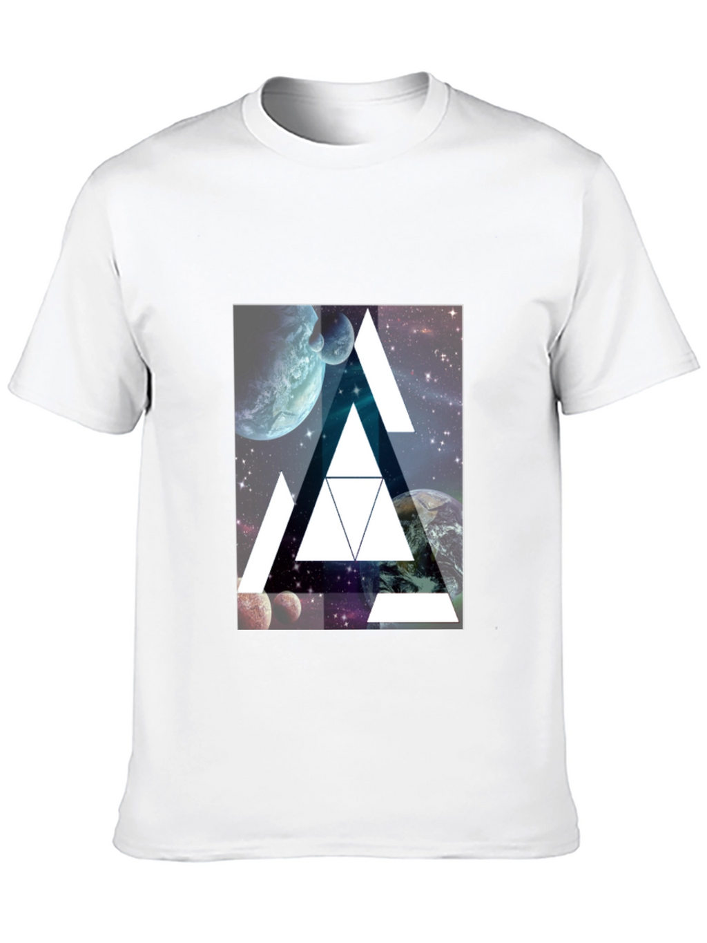Cosmic Triangle Black T-Shirt