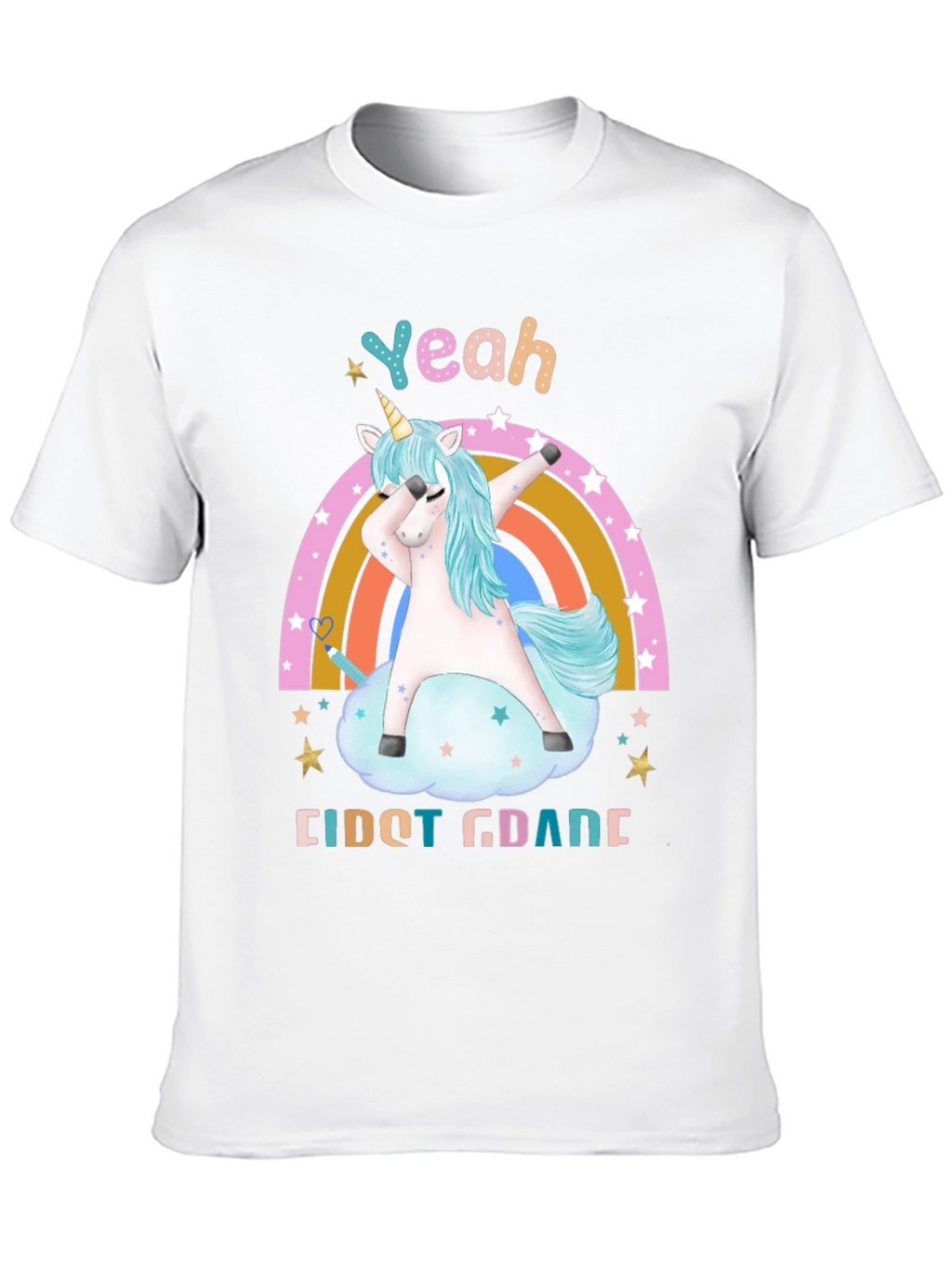 Yeah First Grade Unicorn Dab T-Shirt