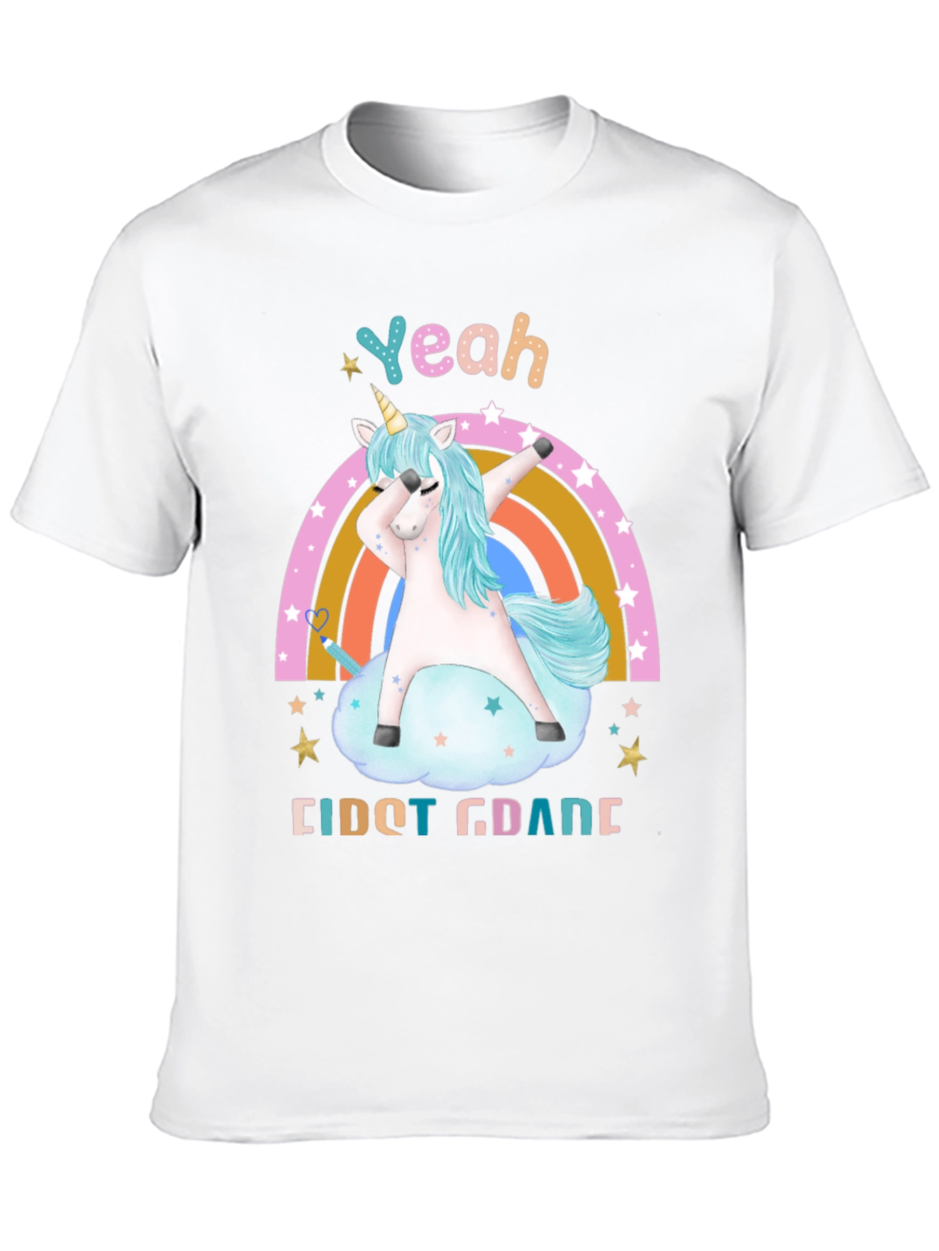 Yeah First Grade Unicorn Dab T-Shirt