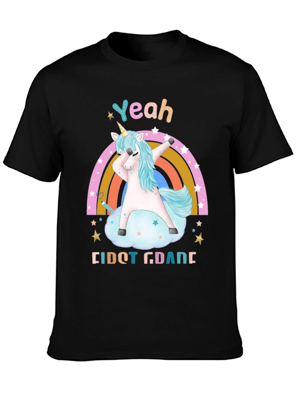 Yeah First Grade Unicorn Dab T-Shirt