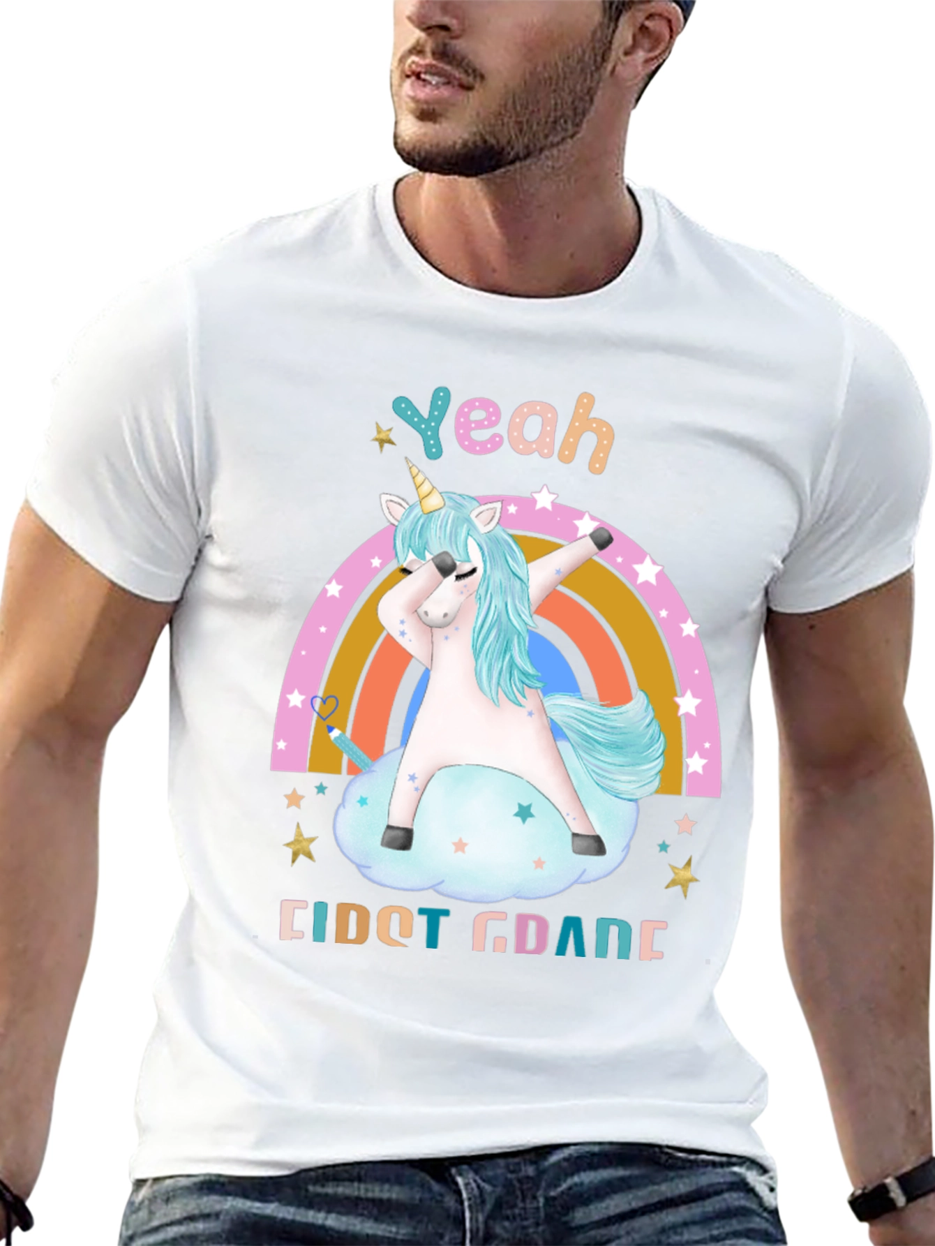 Yeah First Grade Unicorn Dab T-Shirt