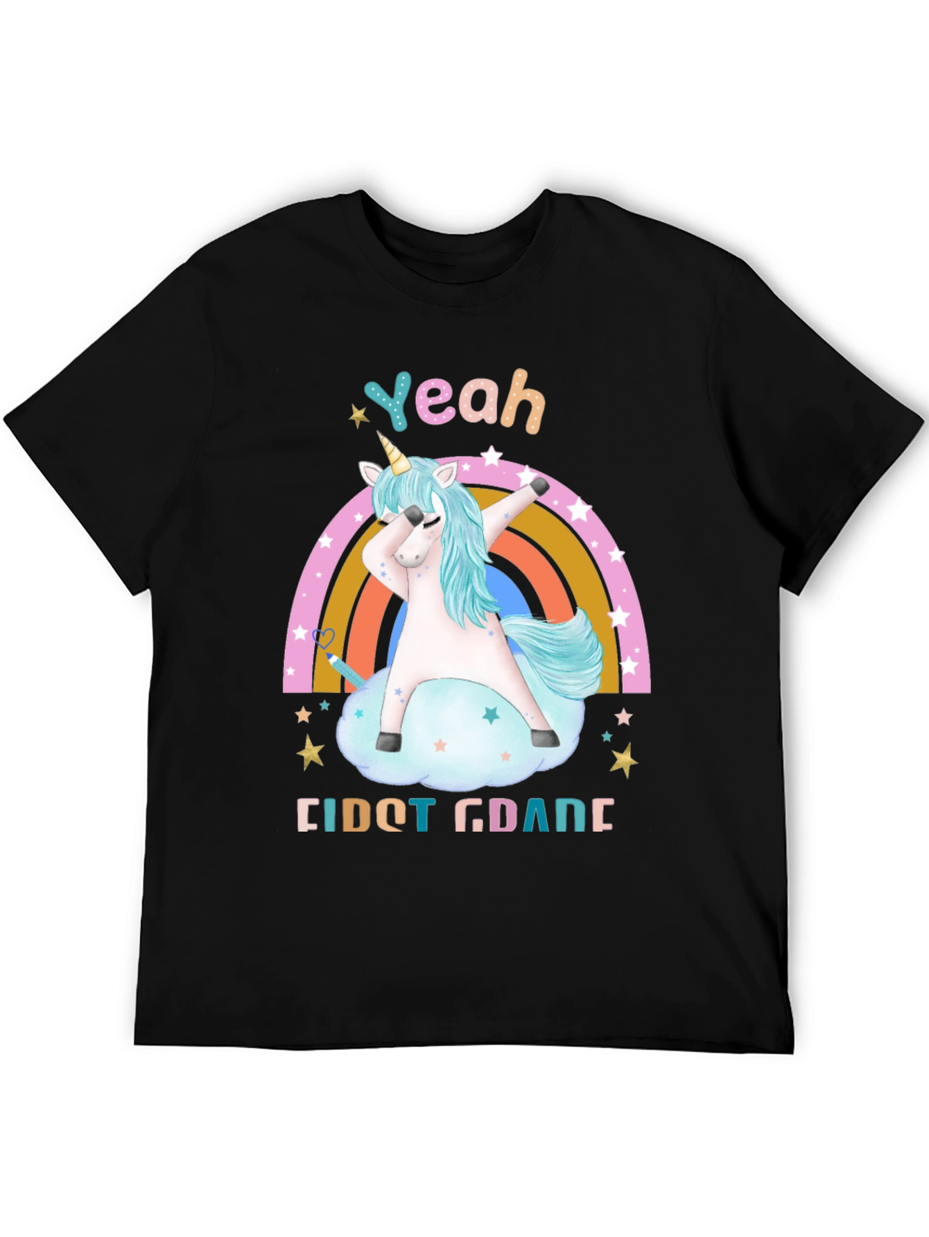 Yeah First Grade Unicorn Dab T-Shirt
