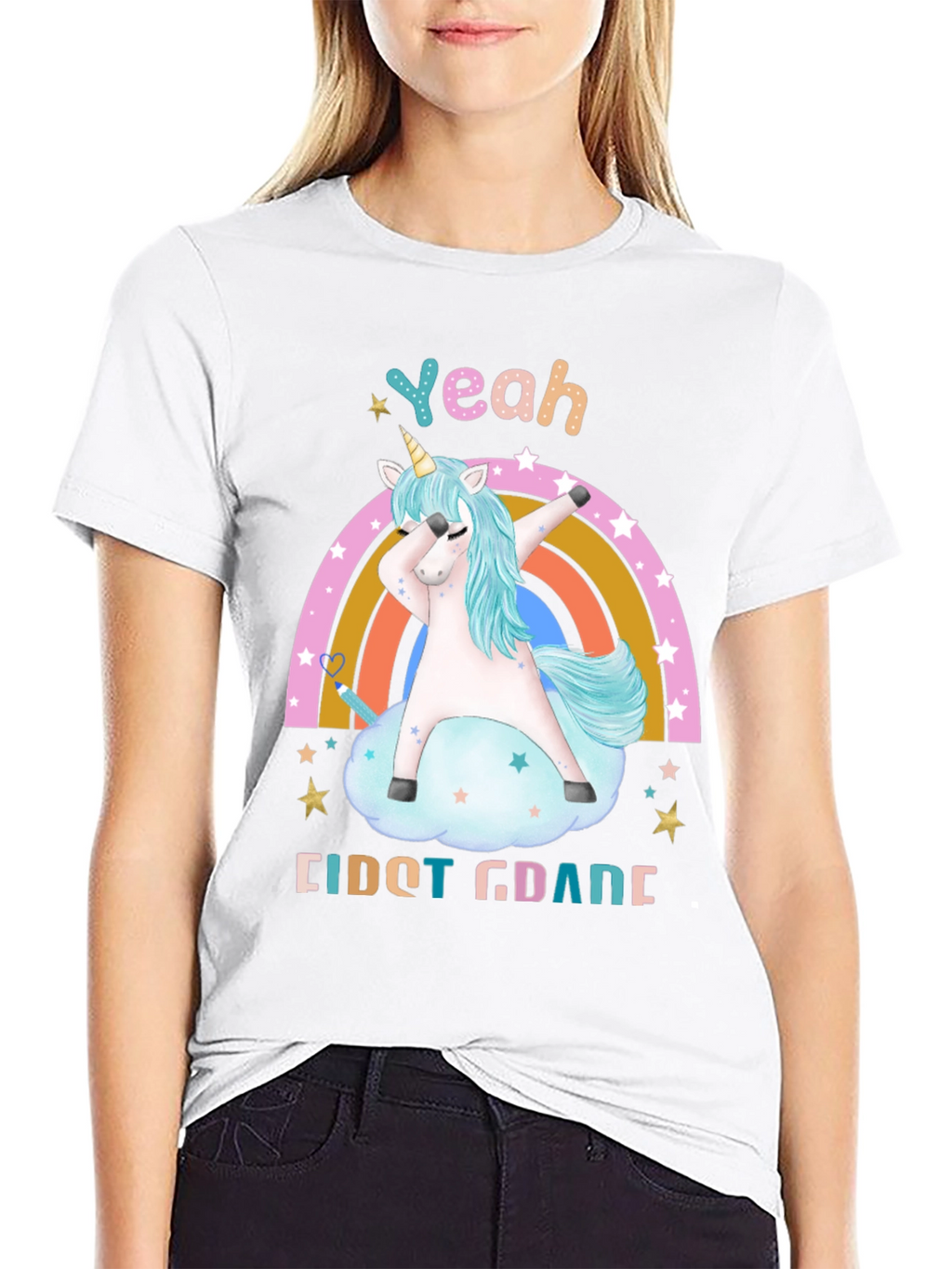 Yeah First Grade Unicorn Dab T-Shirt