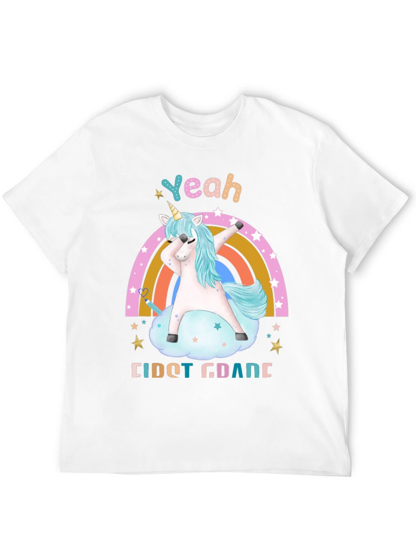 Yeah First Grade Unicorn Dab T-Shirt