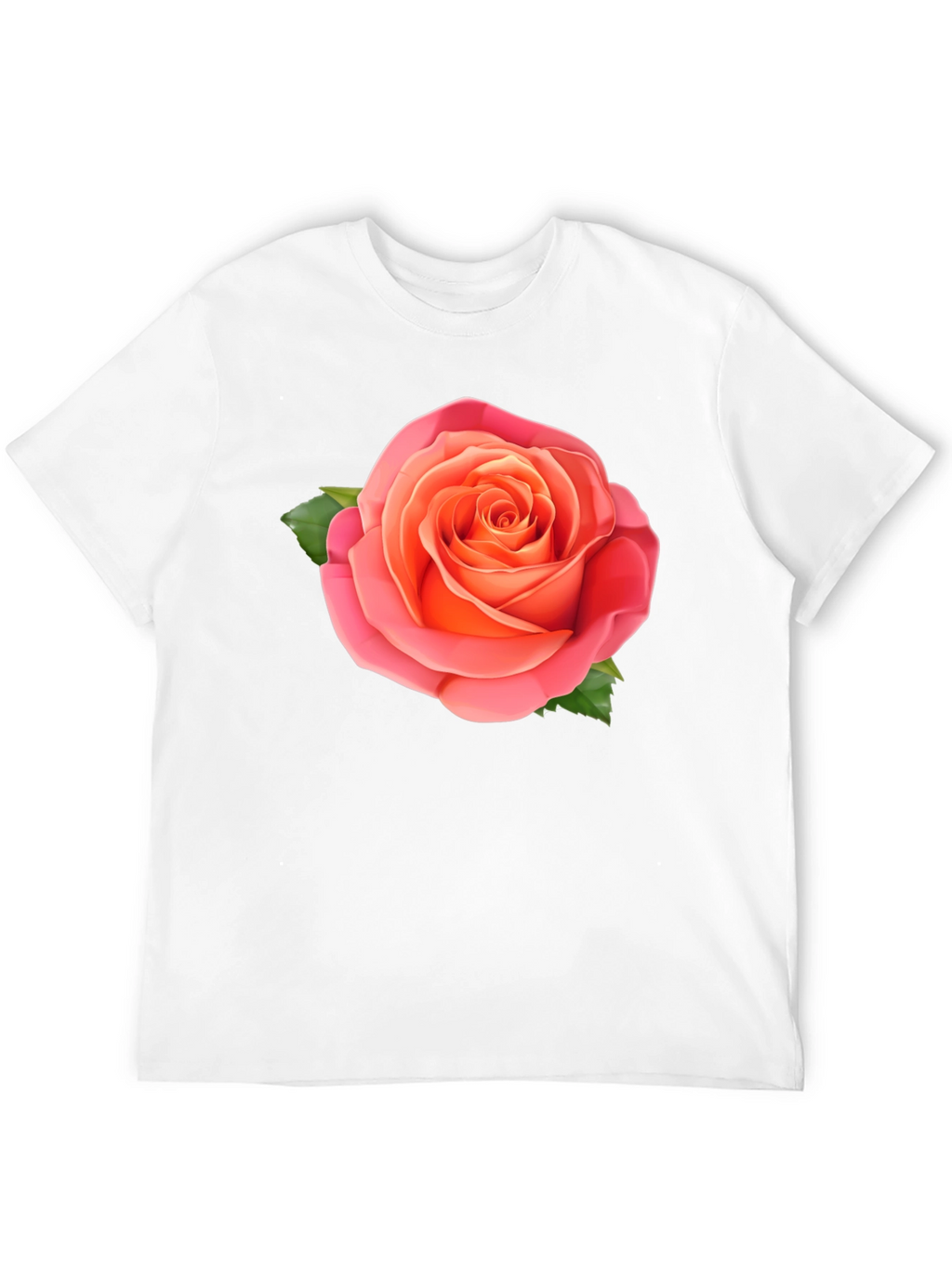 Rose Graphic Tee - Stylish Black Cotton T-Shirt