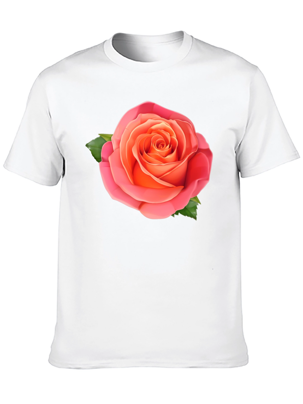 Rose Graphic Tee - Stylish Black Cotton T-Shirt
