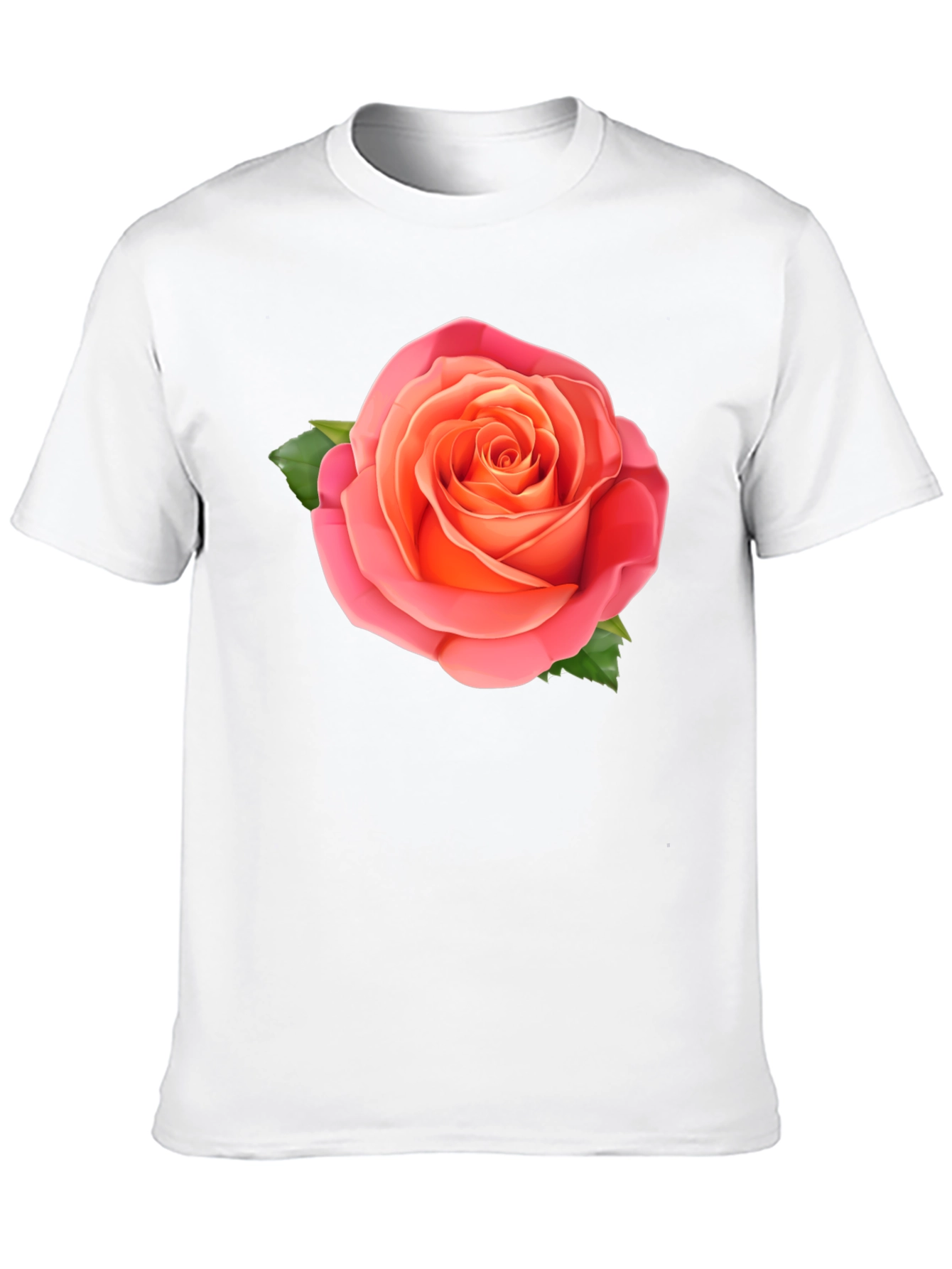 Rose Graphic Tee - Stylish Black Cotton T-Shirt