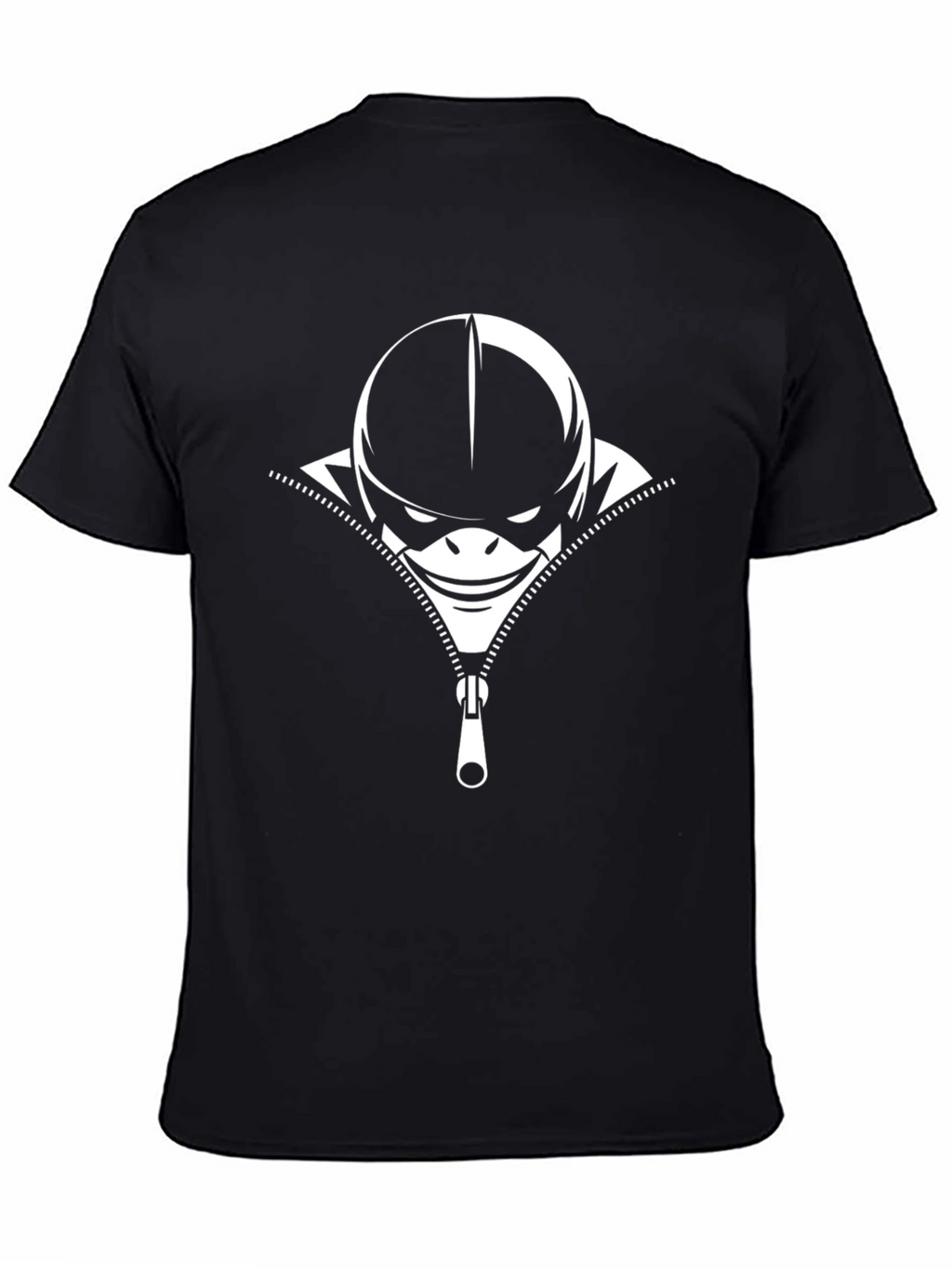 Unzipped Face Graphic Tee - Cool Design T-Shirt