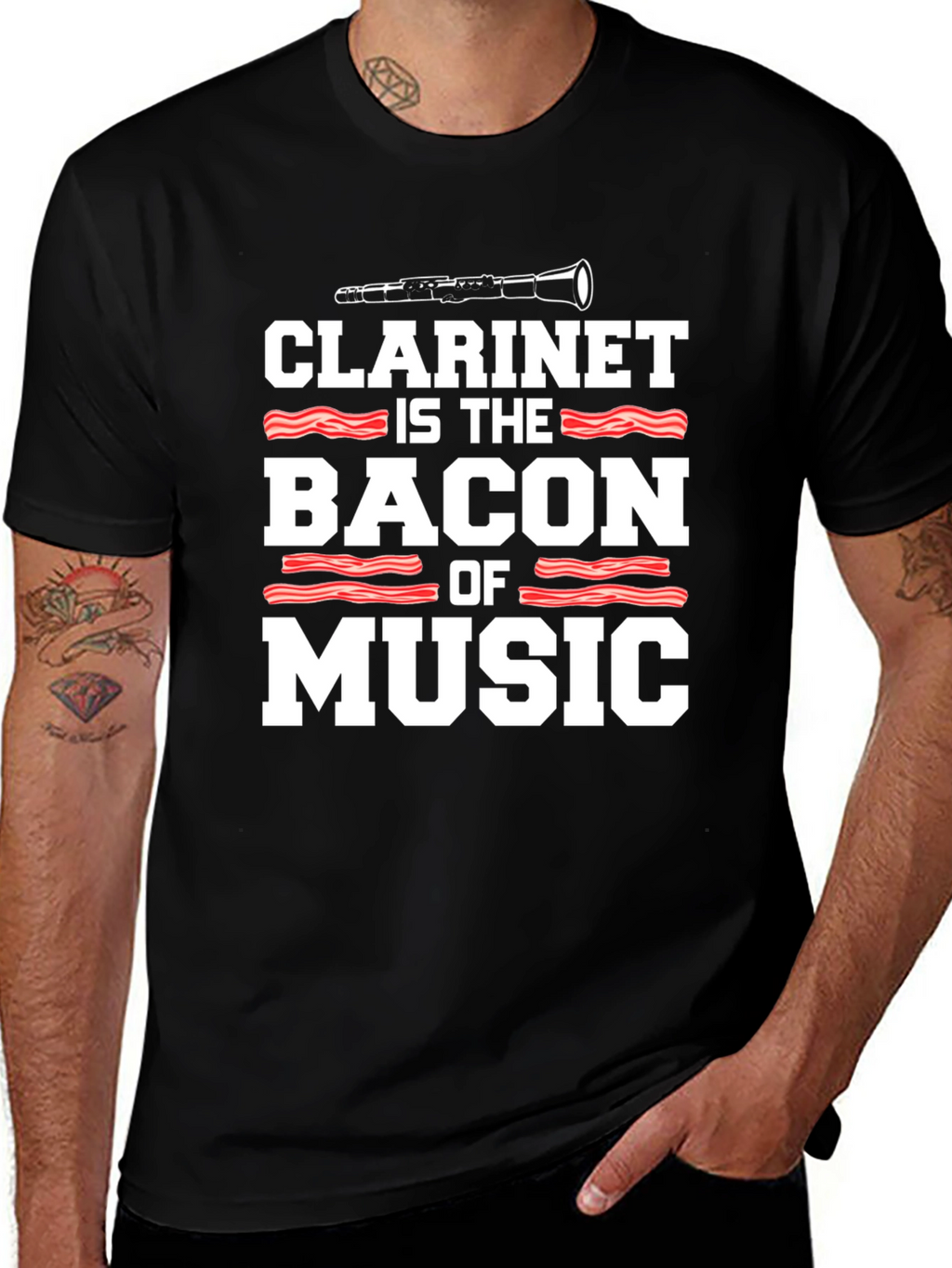 Clarinet is the Bacon of Music T-Shirt