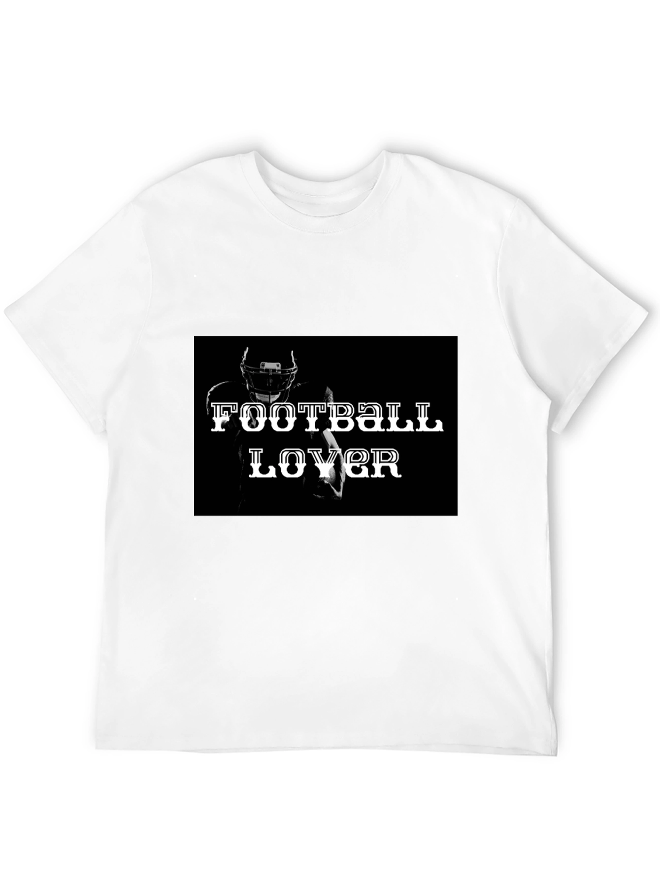 Football Lover Black T-Shirt
