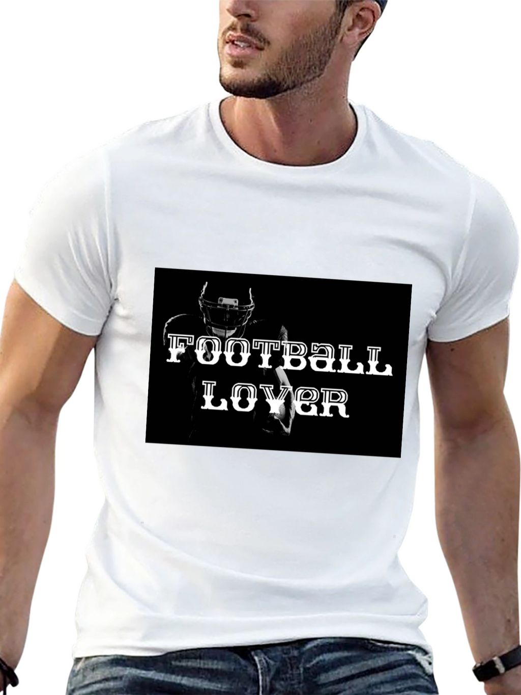 Football Lover Black T-Shirt