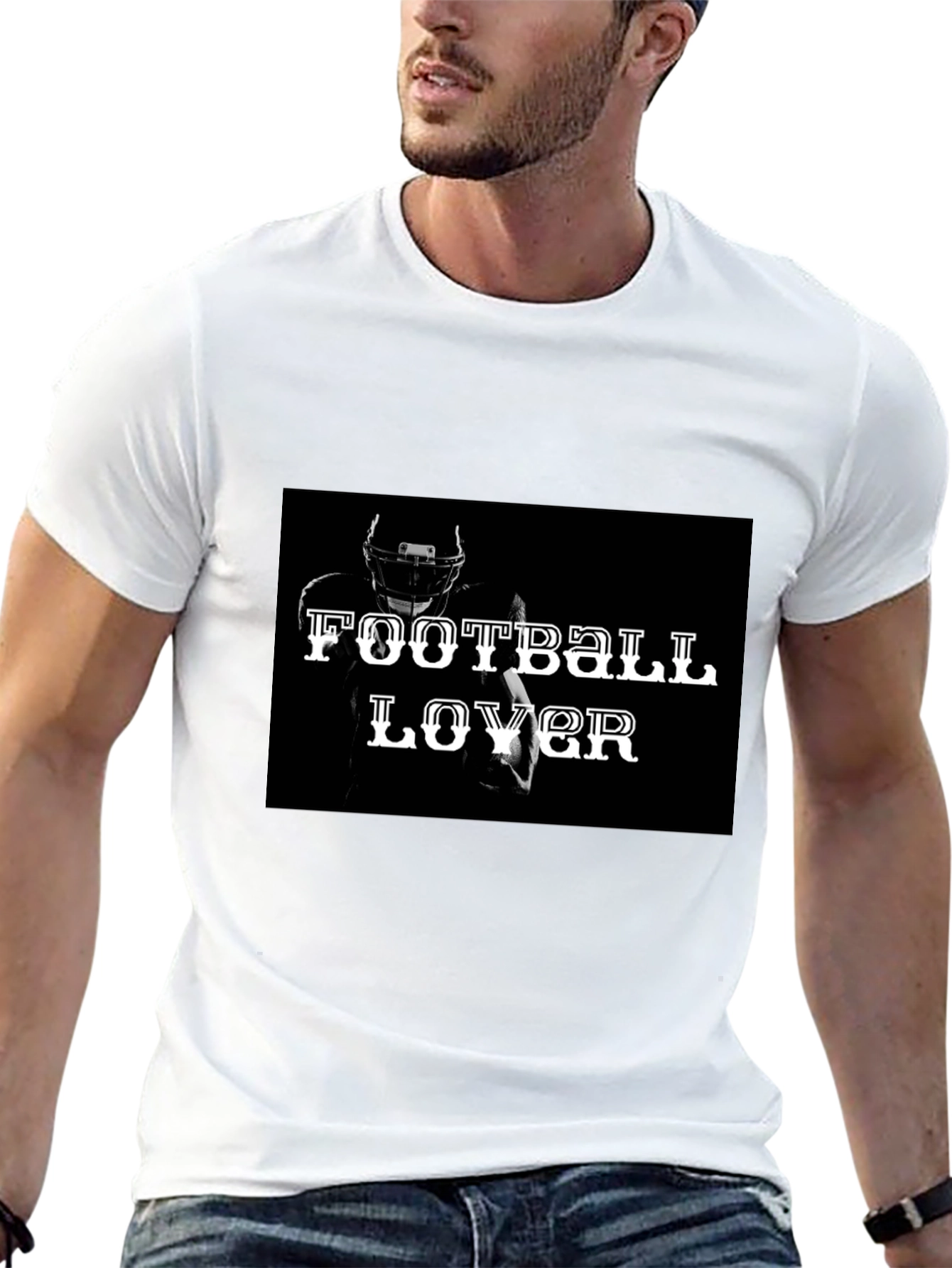 Football Lover Black T-Shirt