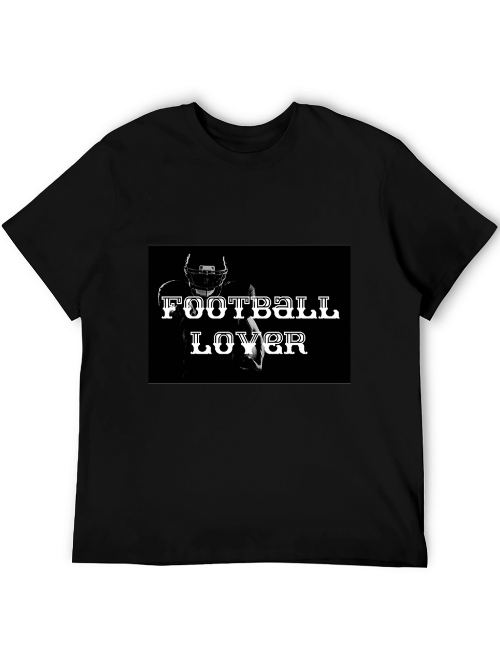 Football Lover Black T-Shirt