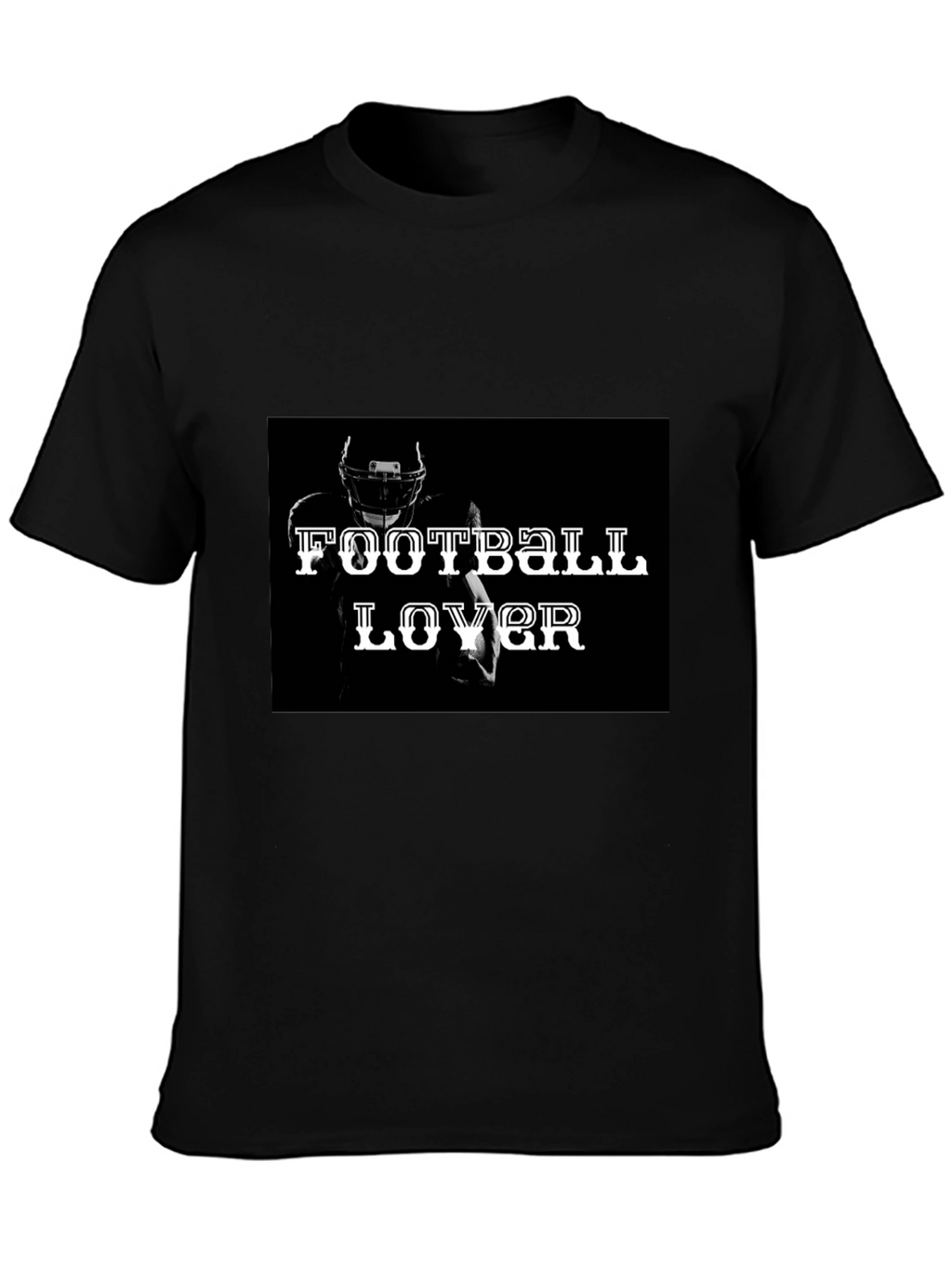 Football Lover Black T-Shirt
