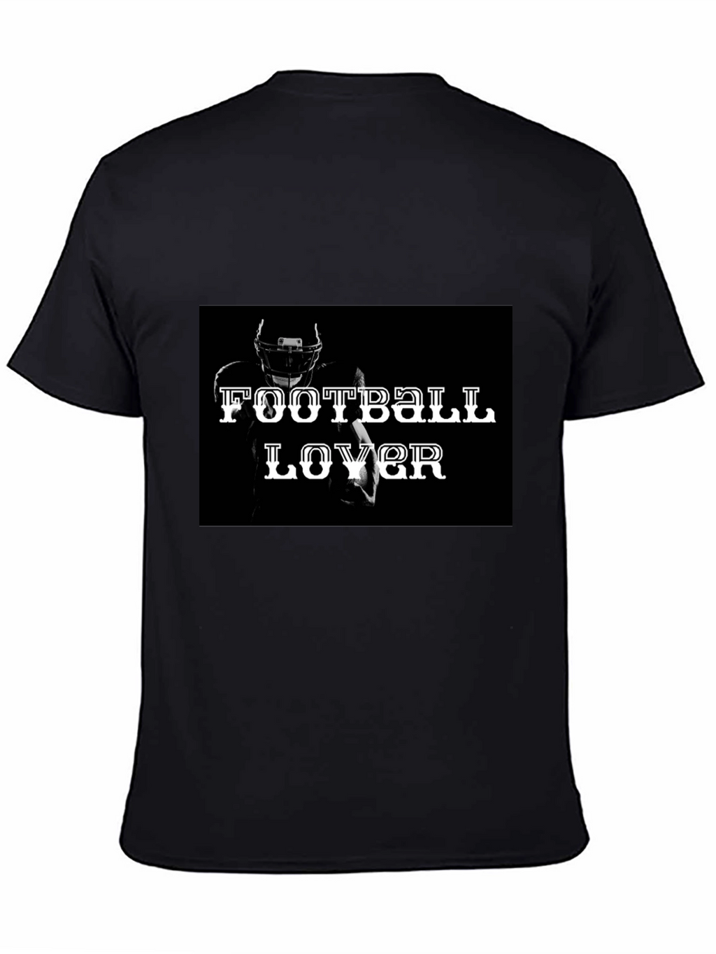 Football Lover Black T-Shirt