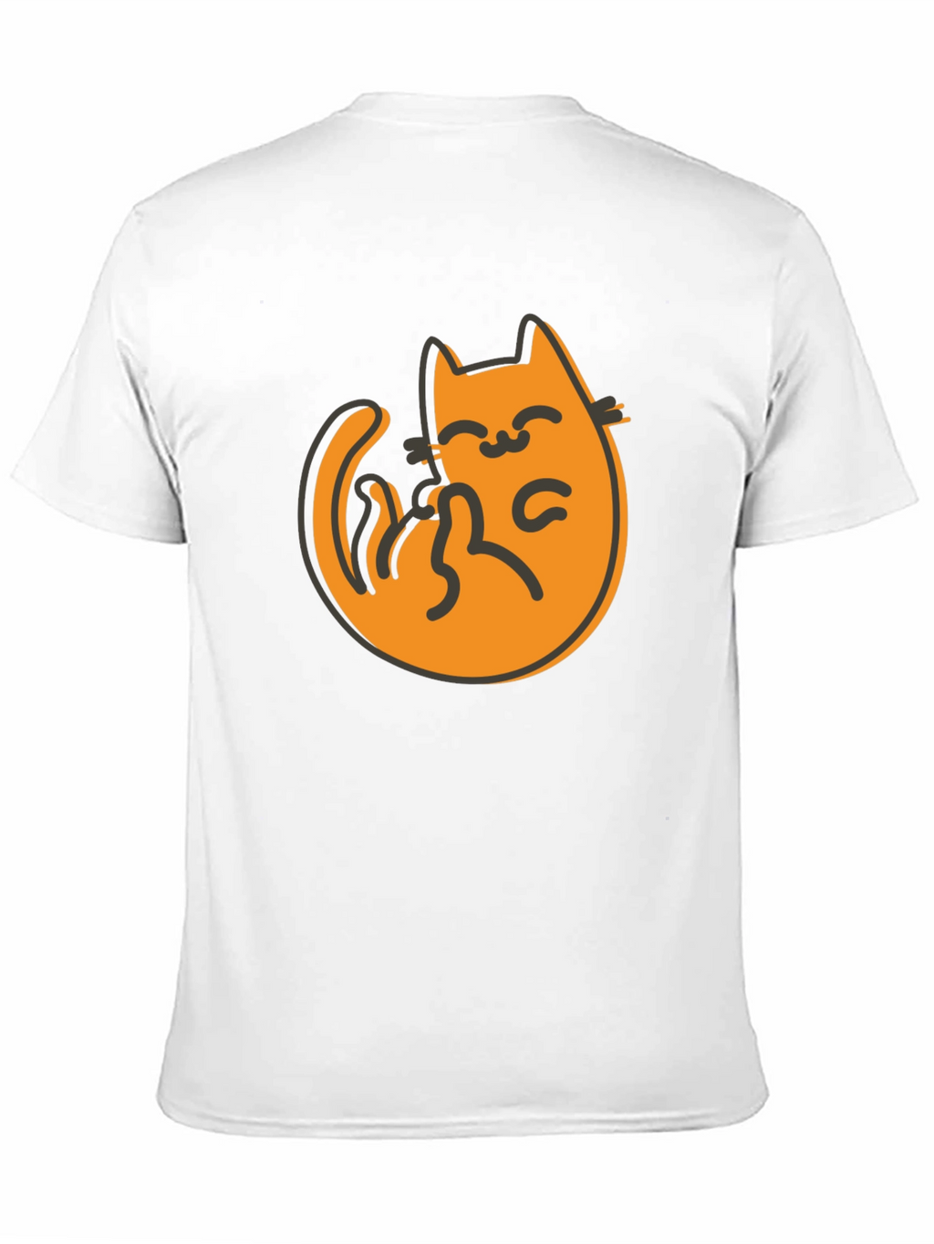Cute Cat Graphic Tee - Black T-Shirt