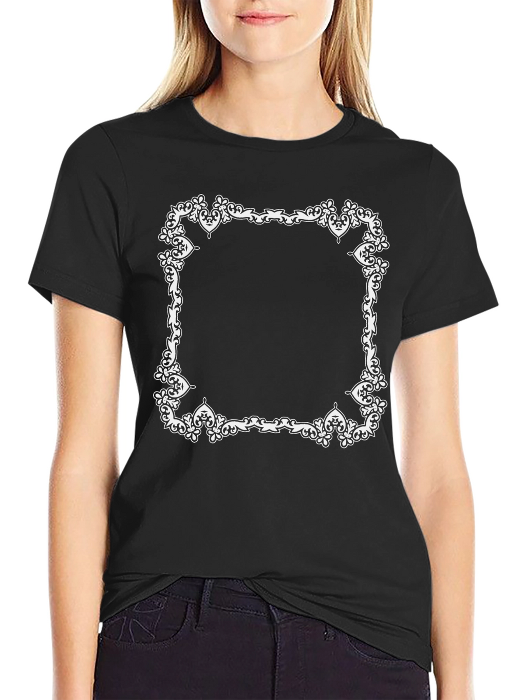 Ornate Frame Graphic T-Shirt
