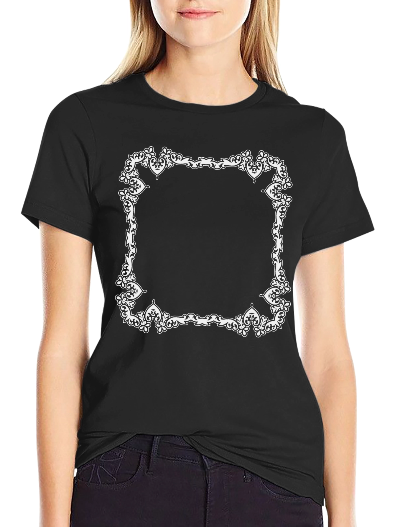 Ornate Frame Graphic T-Shirt